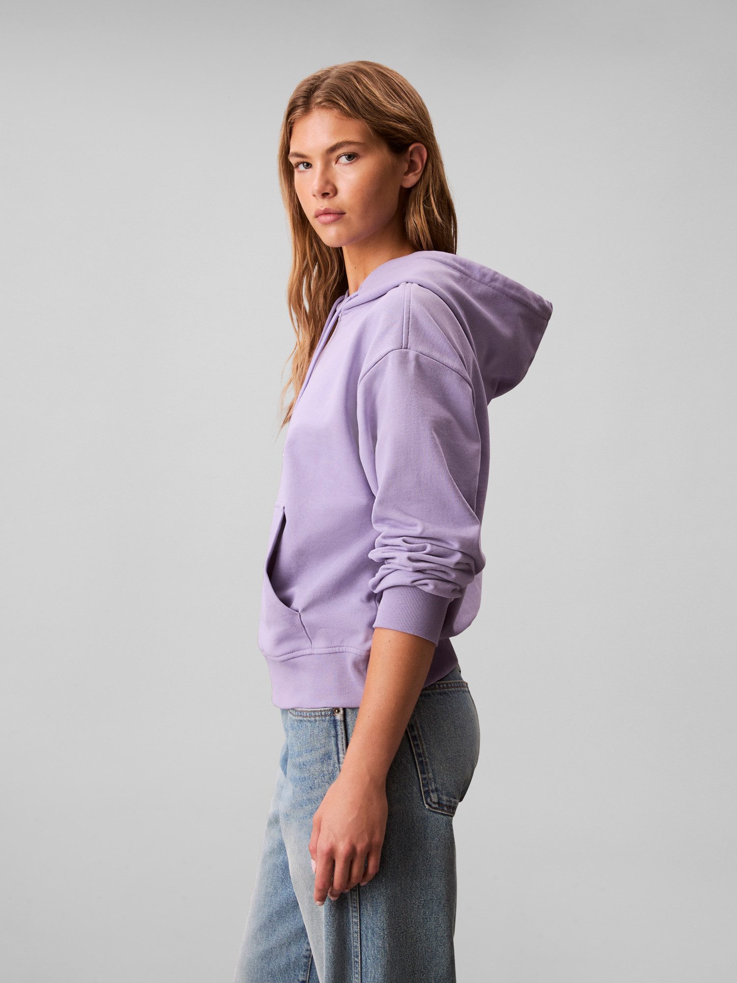 Calvin Klein Jeans Sweatshirt Kapuze mit Kordelzug, regular fit, Logodruck