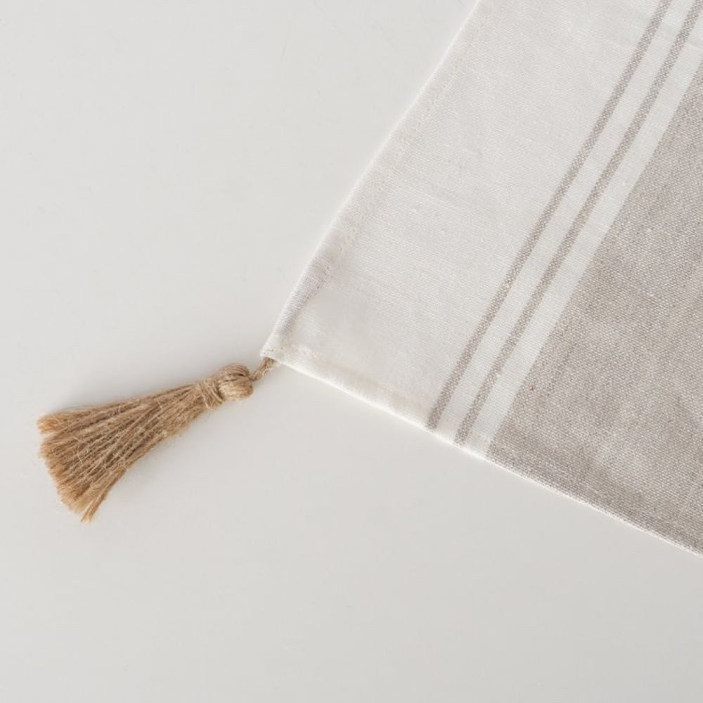 BOLTZE GRUPPE GmbH Tischläufer Boltze Tischläufer Linel, Länge 140cm, Beige/Cremeweiß 2054072