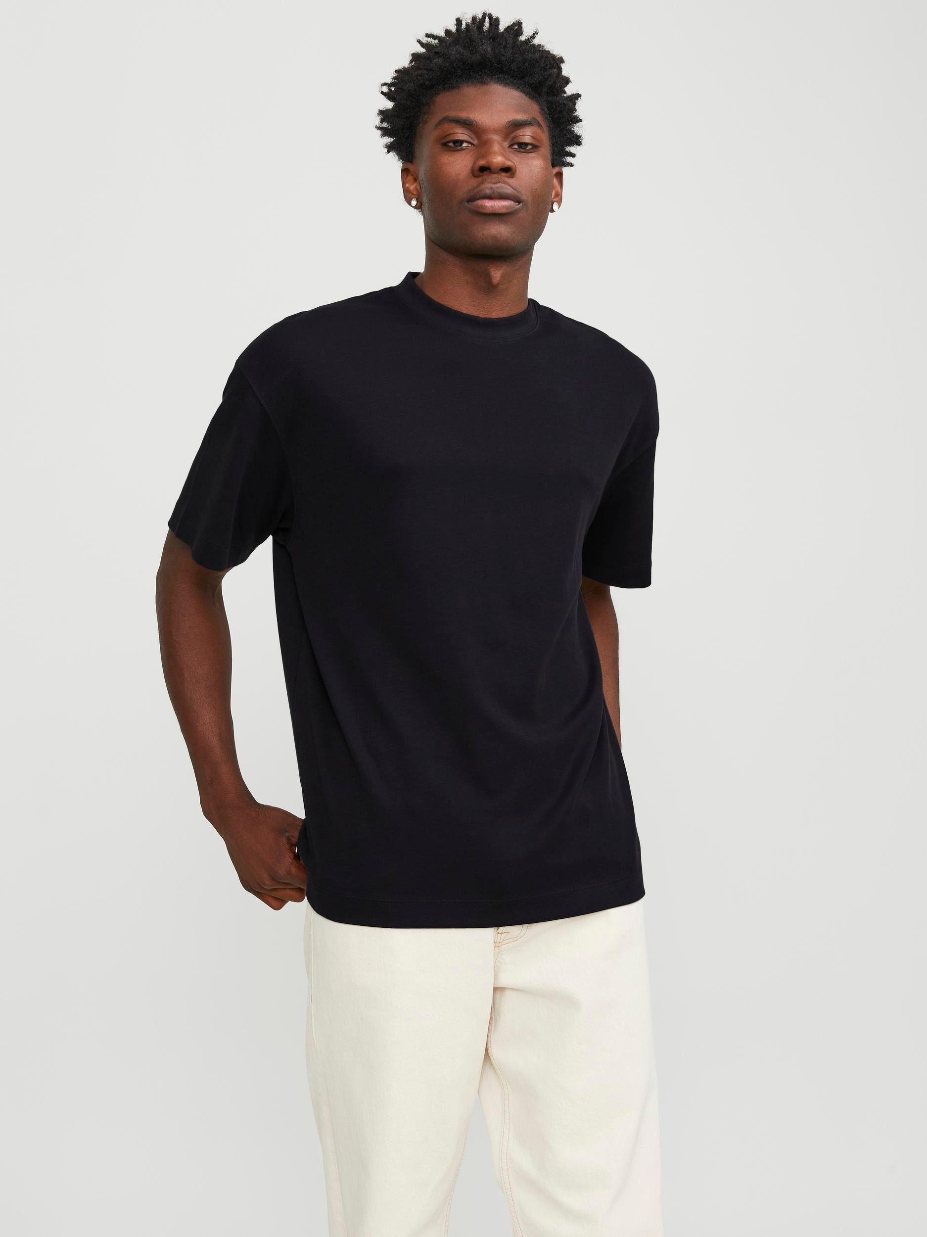 & EDGE SS TEE Jones JJEURBAN Black NOOS Rundhalsshirt Jack O-NECK