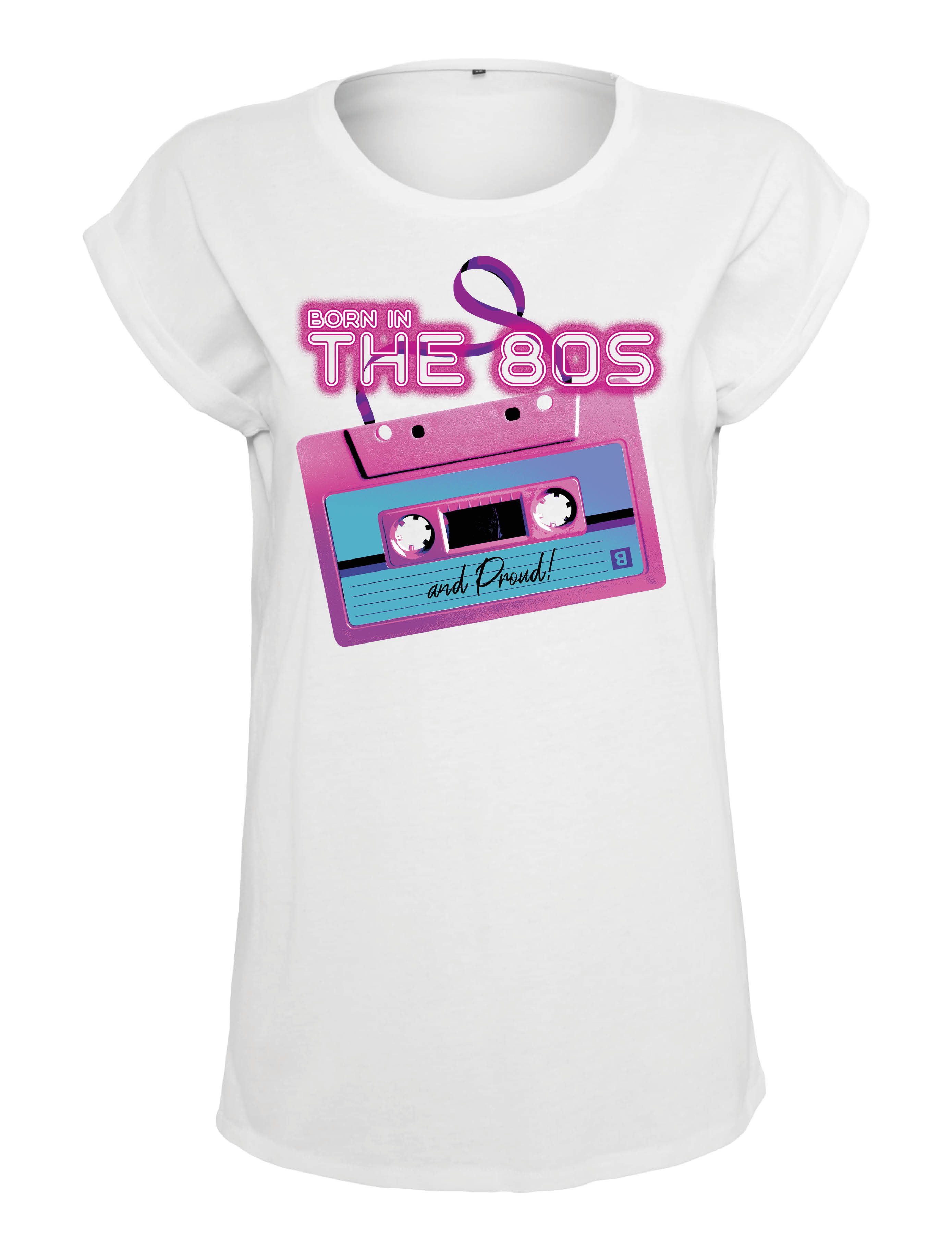 Youth Designz Print-Shirt "Born in The 80s" Damen T-Shirt Statement Geschenk Frauen Motiv mit stylischen Retro Aufdruck