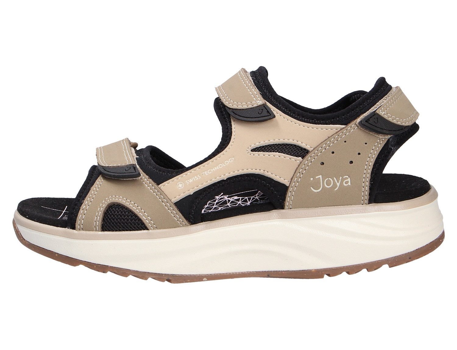Joya Komodo beige Sandale Bequemes Fußbett