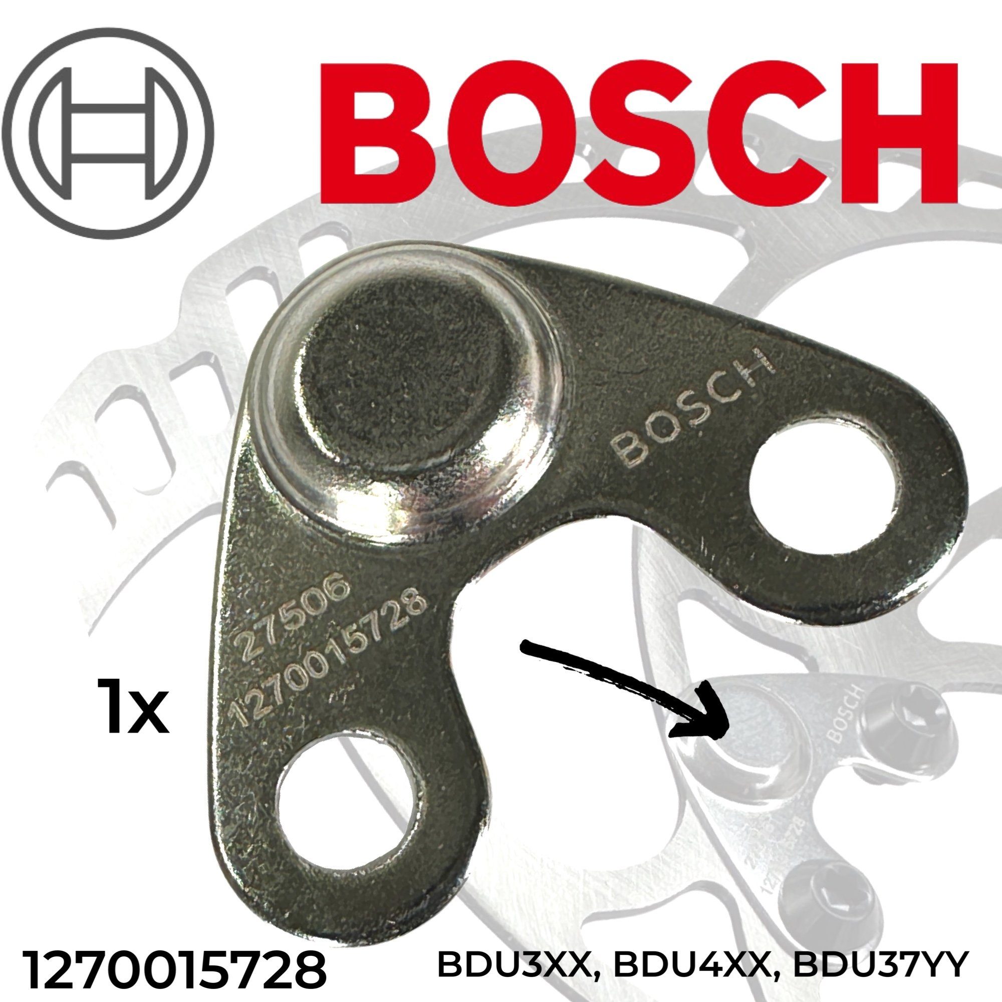 BOSCH Fahrradkurbel Bosch Ebike 6-Loch Bremsscheiben Disc Motor Sensor Slim Geber Magnet