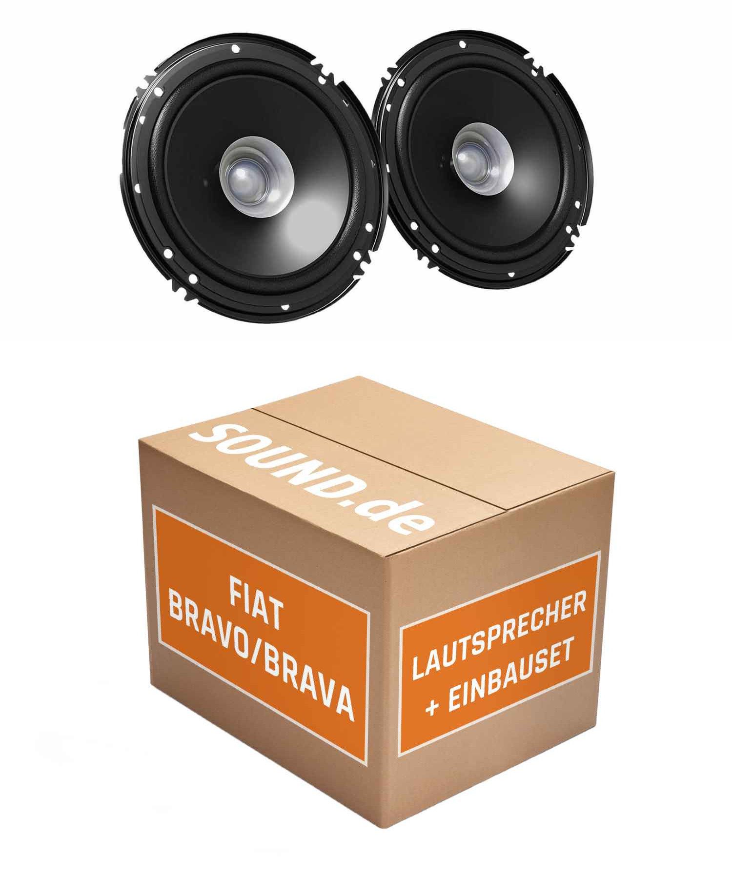 JUST SOUND best choice for caraudio Lautsprecher Boxen Heck JVC CS-J610X für Fiat Bravo Typ 198 300W Auto-Lautsprecher (30 W)