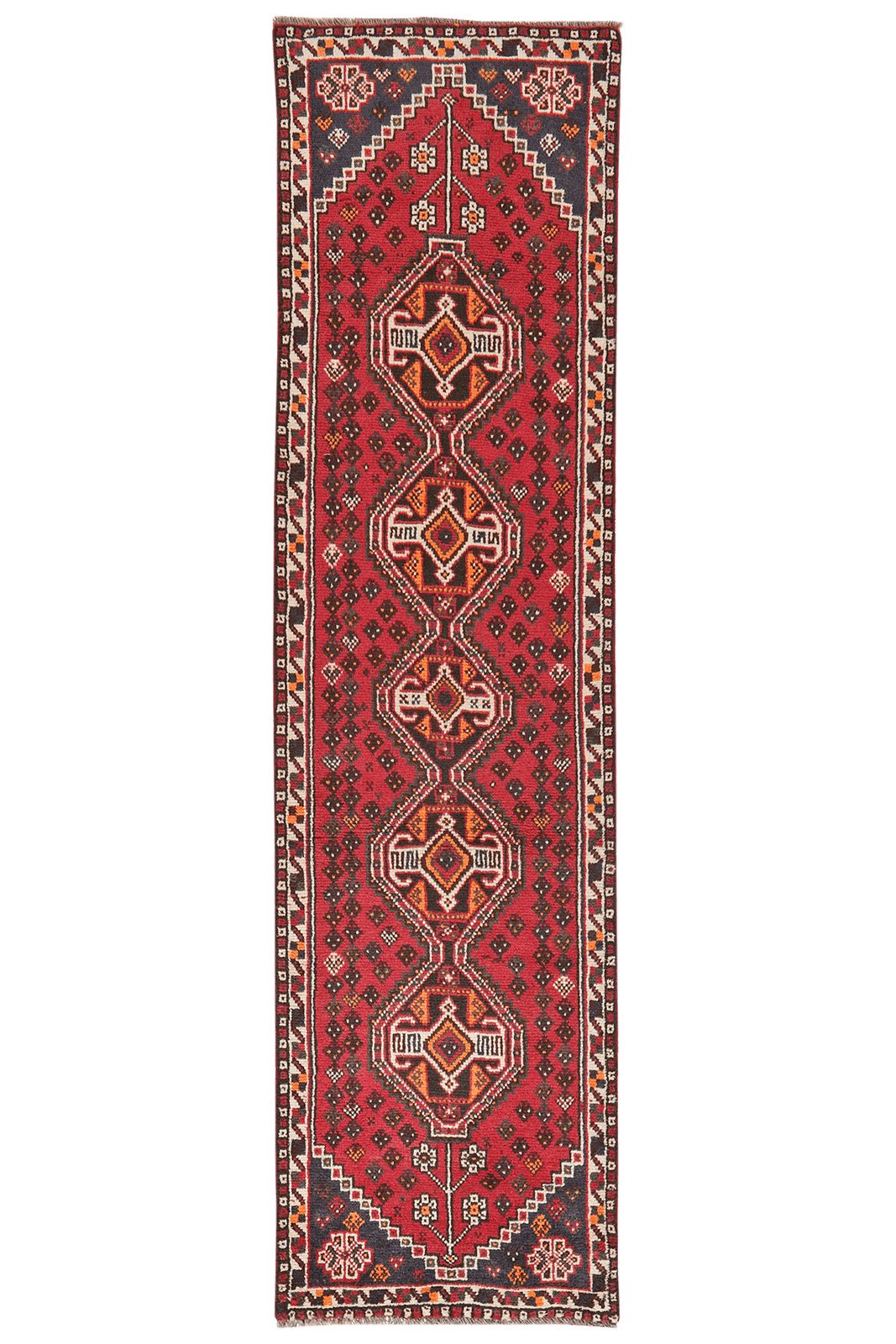 Looma Orientteppich Shiraz 287x75cm, rechteckig, Höhe: 10 mm, Shiraz, Schurwolle, Unikat