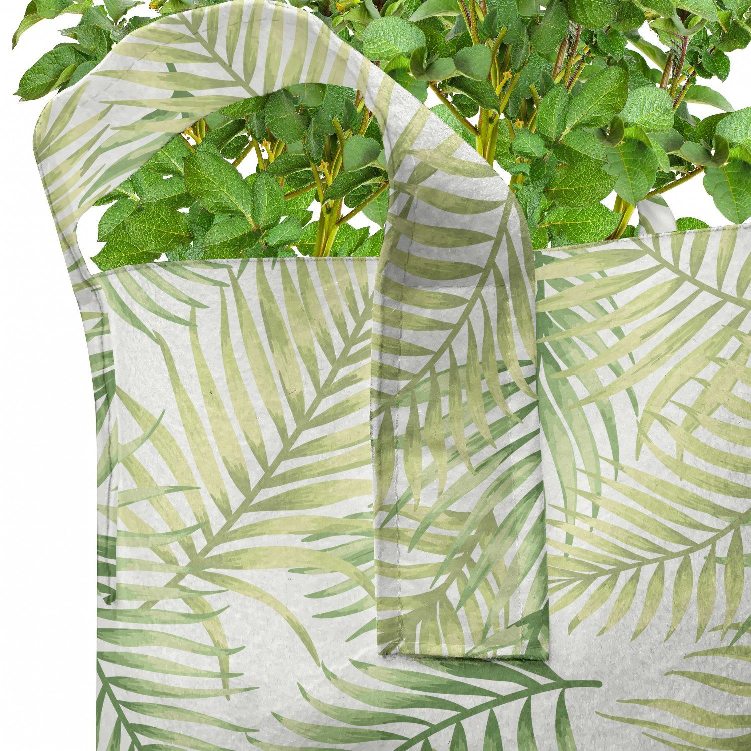 Palmblatt Pflanzkübel Umwelt Pflanzen, Stofftöpfe für hochleistungsfähig Abakuhaus mit Griffen frische