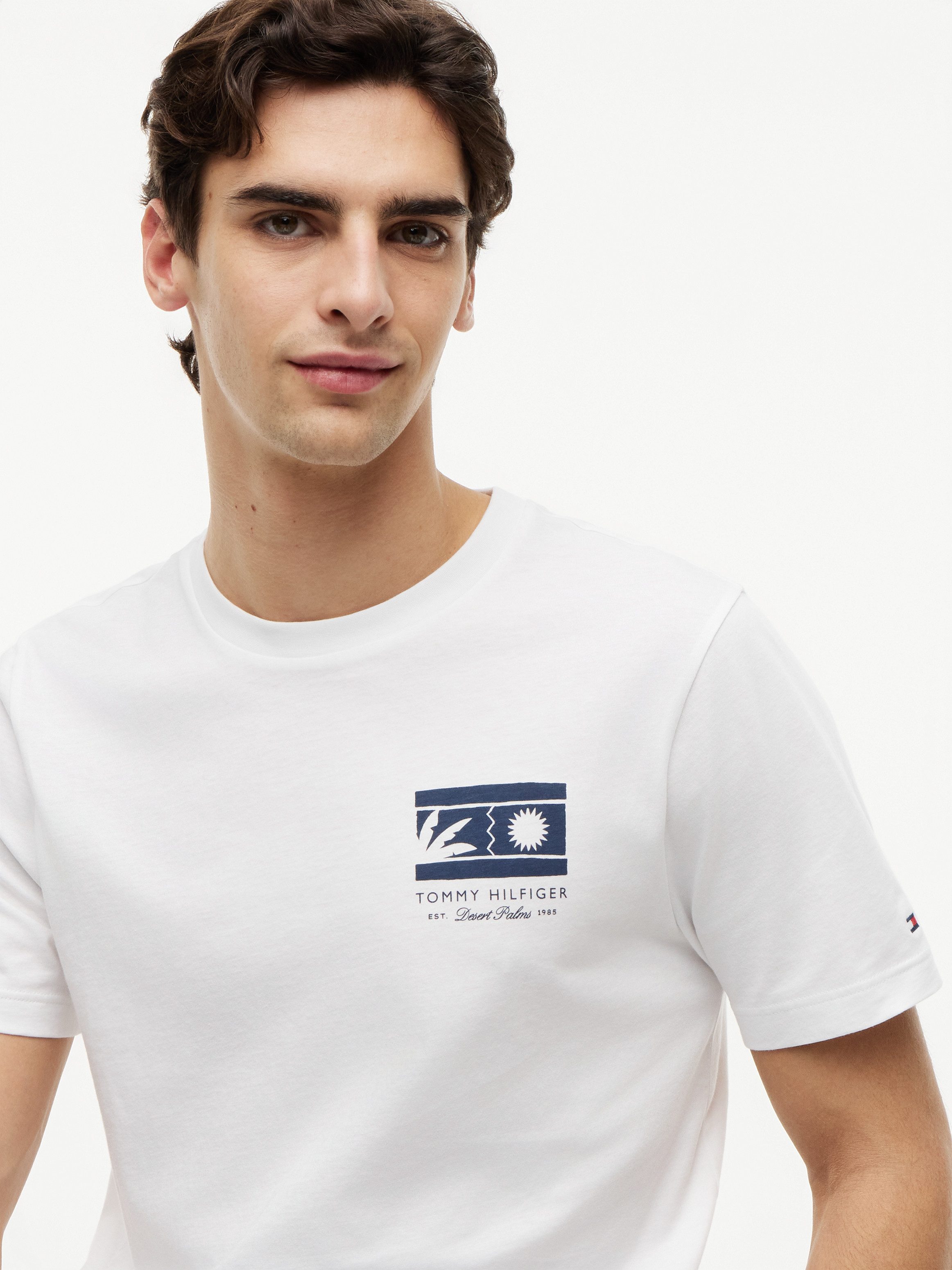 Tommy Hilfiger T-Shirt MONO SUN GRAPHIC REGULAR TEE aus Jersey mit Logo-Grafik – Bild 3 von 5