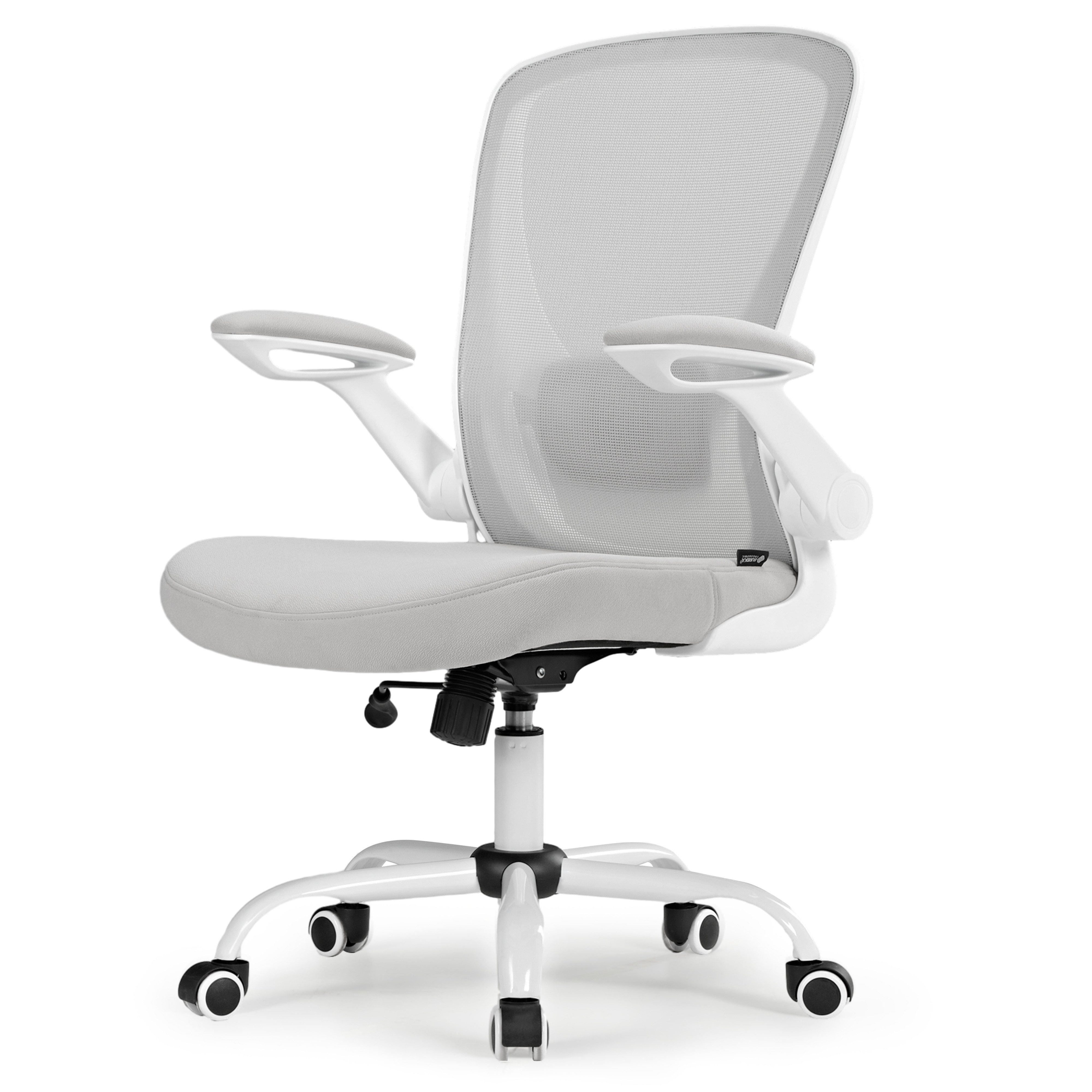 EE EUREKA ERGONOMIC Chefsessel Bürostuhl Ergonomisch Office Schreibtischstuhl Schmetterlingsrücken (Arbeitssessel Wippfunktion 90°-105°, Tragfähigkeit 150KG), Computerstuhl höhenverstellbarer mit Klappbaren Armlehnen