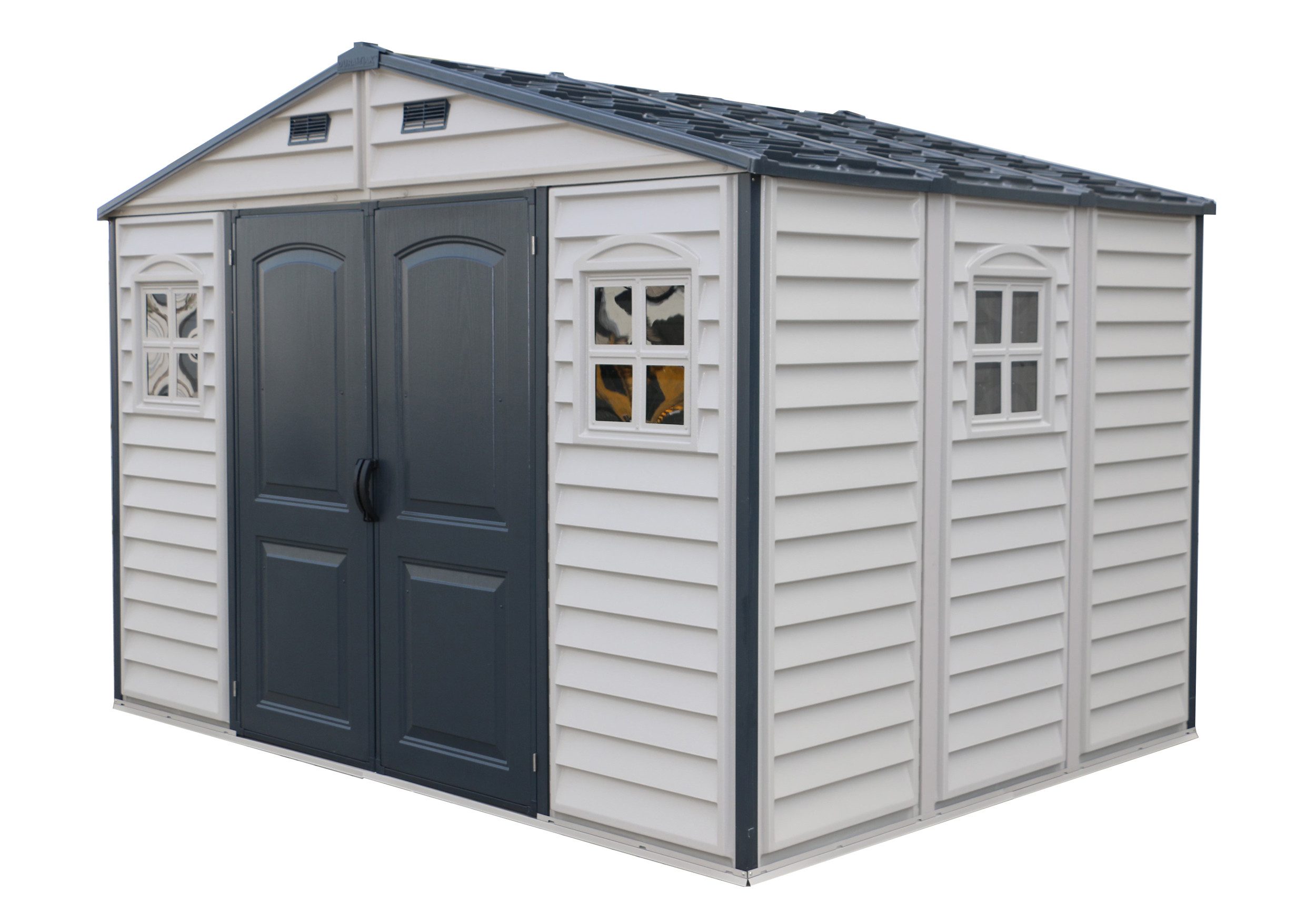 DURAMAX Gerätehaus Kunststoff Gerätehaus 324x247 Gartenhaus günstig online kaufen