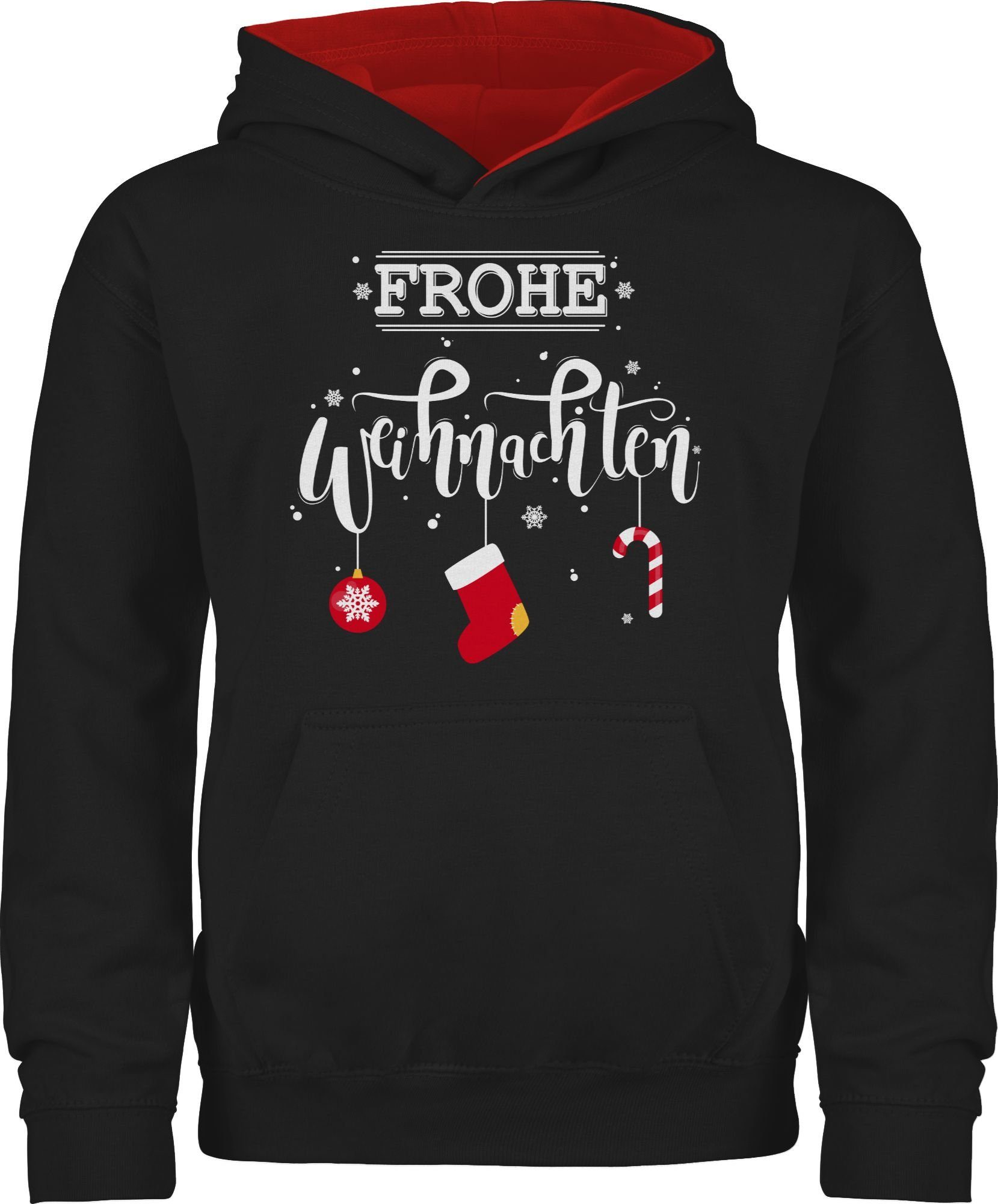 Shirtracer Hoodie Frohe Weihnachten I Weihnachtsmotiv Weihnachten