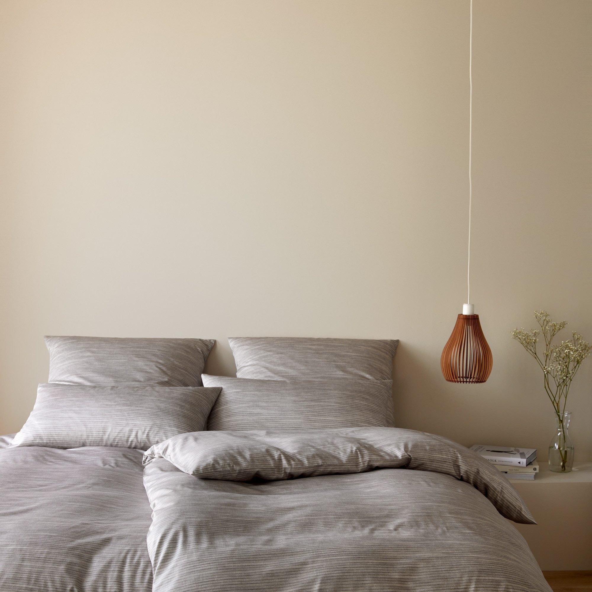Elegante Bettwäsche Chamber, Satin, 2 teilig, angenehmes Hautgefühl