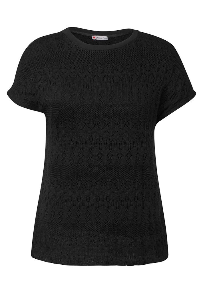 STREET ONE T-Shirt uni summer ajour shirt günstig online kaufen