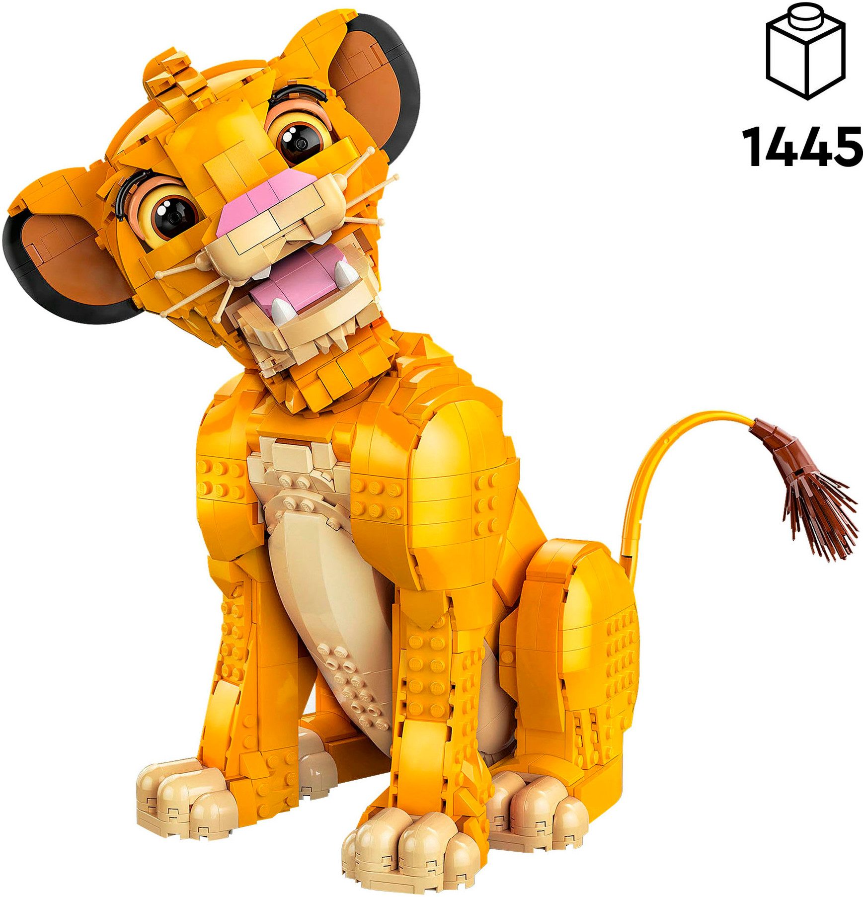LEGO® Simba, der junge König der Löwen (43247), LEGO Disney Classic Konstruktionsspielsteine, (1445 St), Made in Europe