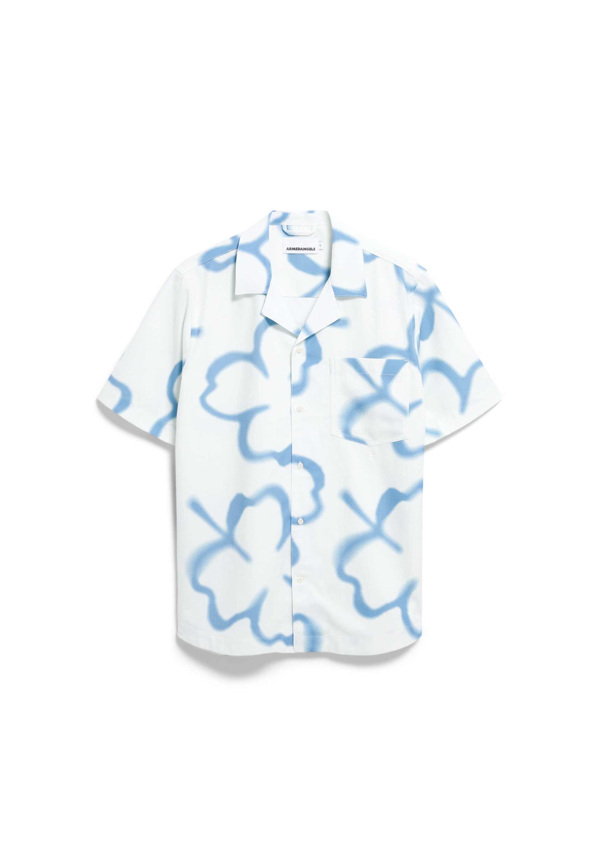 Armedangels Kurzarmhemd LOVAAR CLOVER Hemd aus TENCEL™ Lyocell Mix (1-tlg., Relaxed Fit)