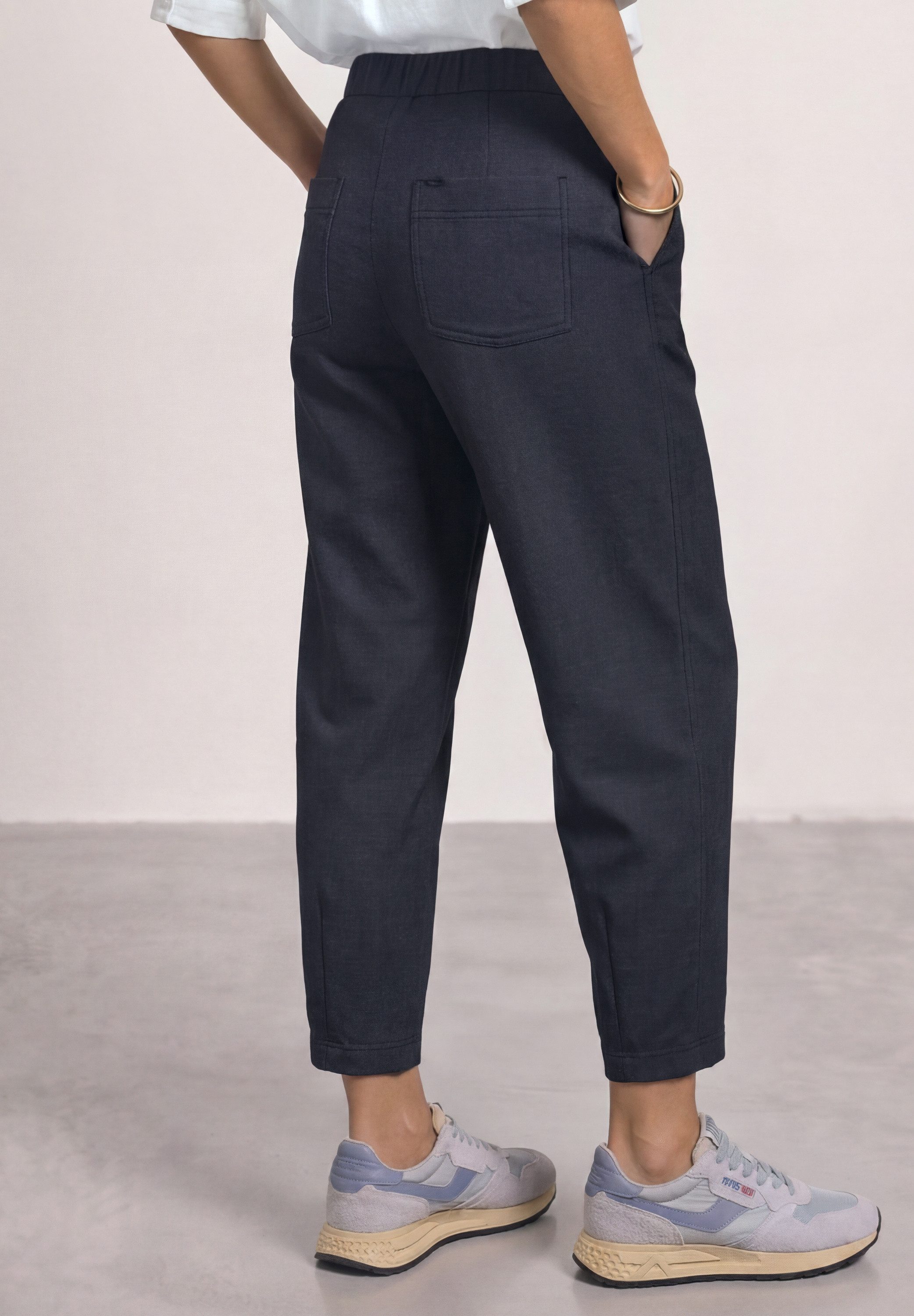 STREET ONE Stoffhose mit Schnallen