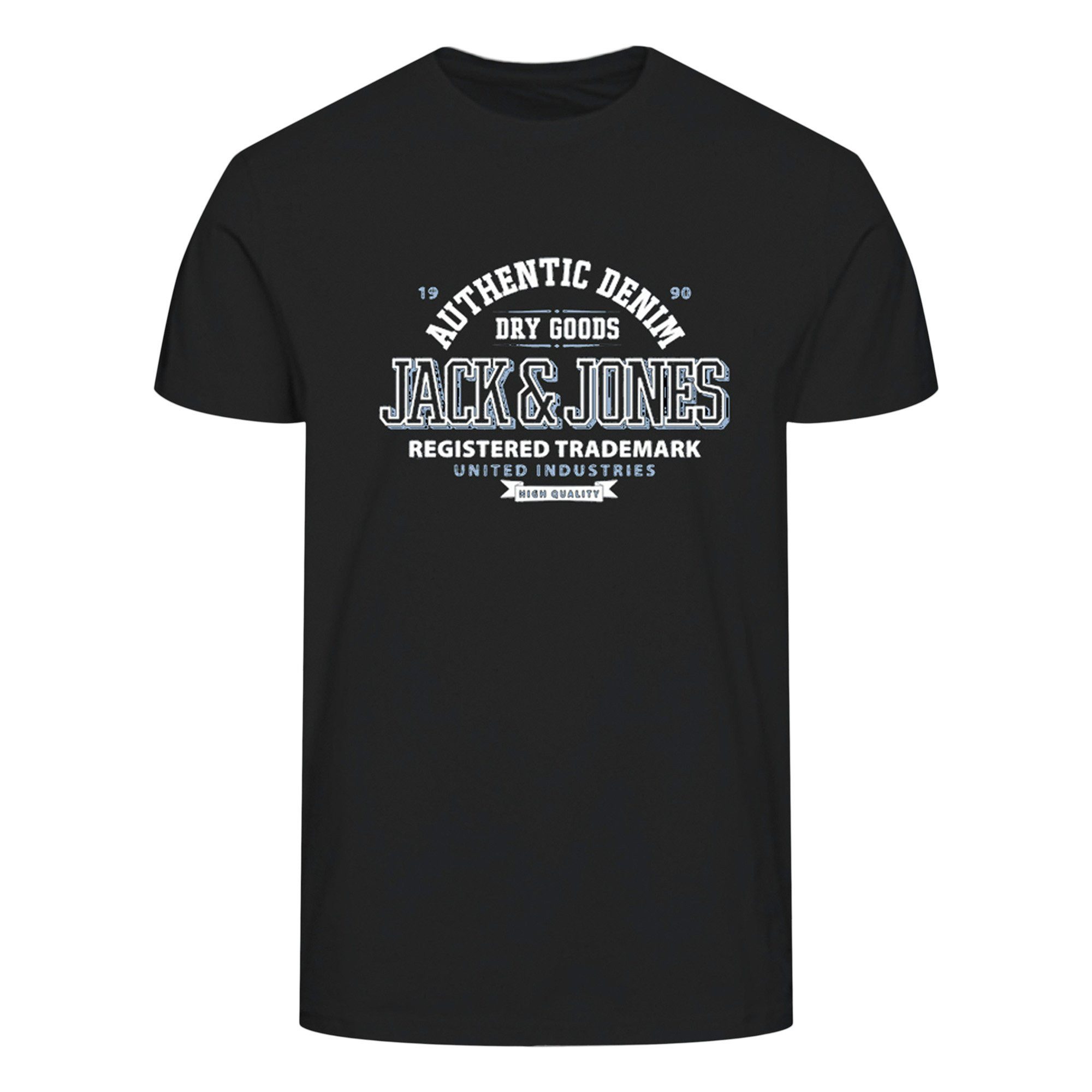 Jack & Jones T-Shirt Herren T-Shirt 6er Pack Baumwolle (Packung, 6er Pack)