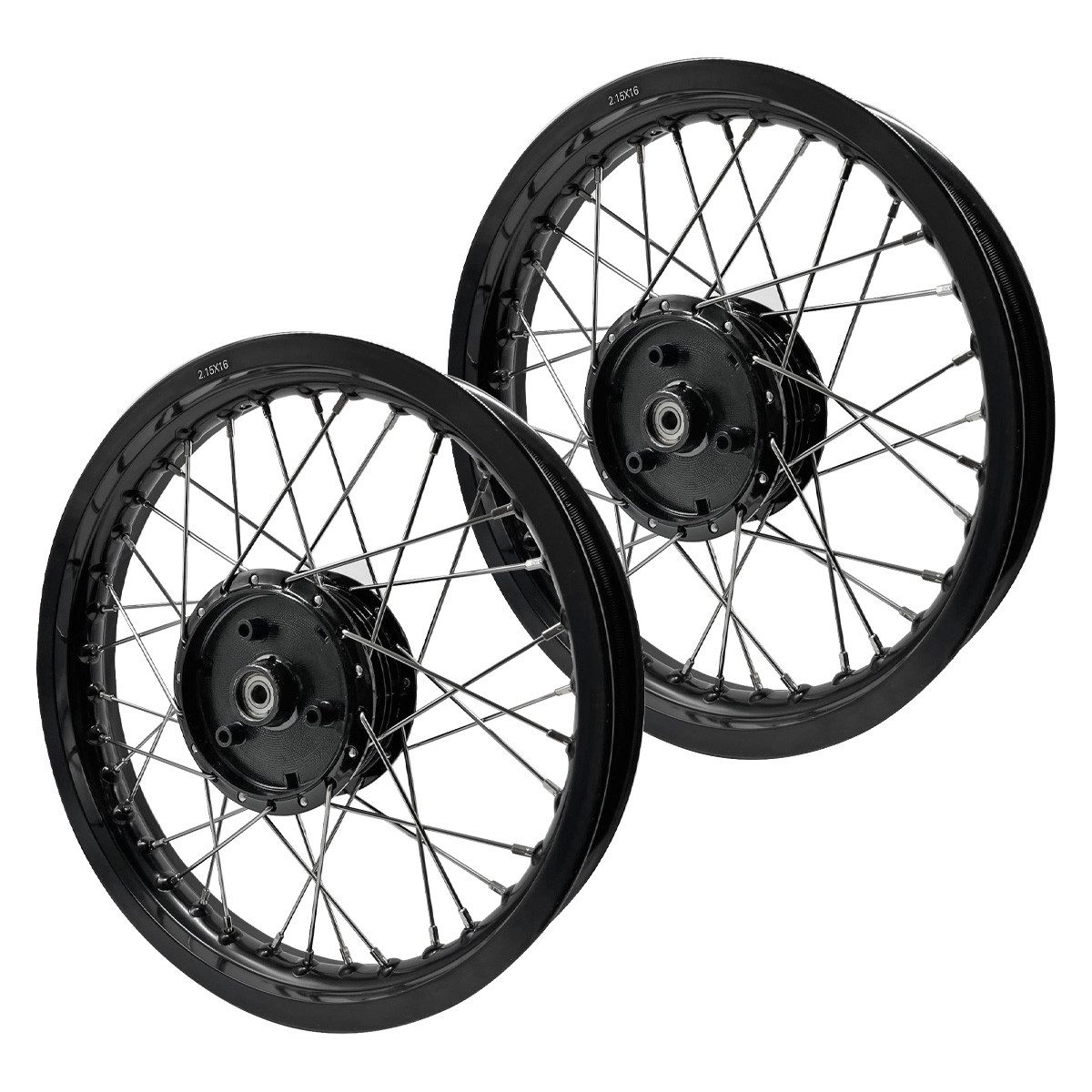 Craftride Schraube Set 2x Felge 2,15x16 breit Alu für Simson S51 S50 Schwalbe KR51 AF22 s