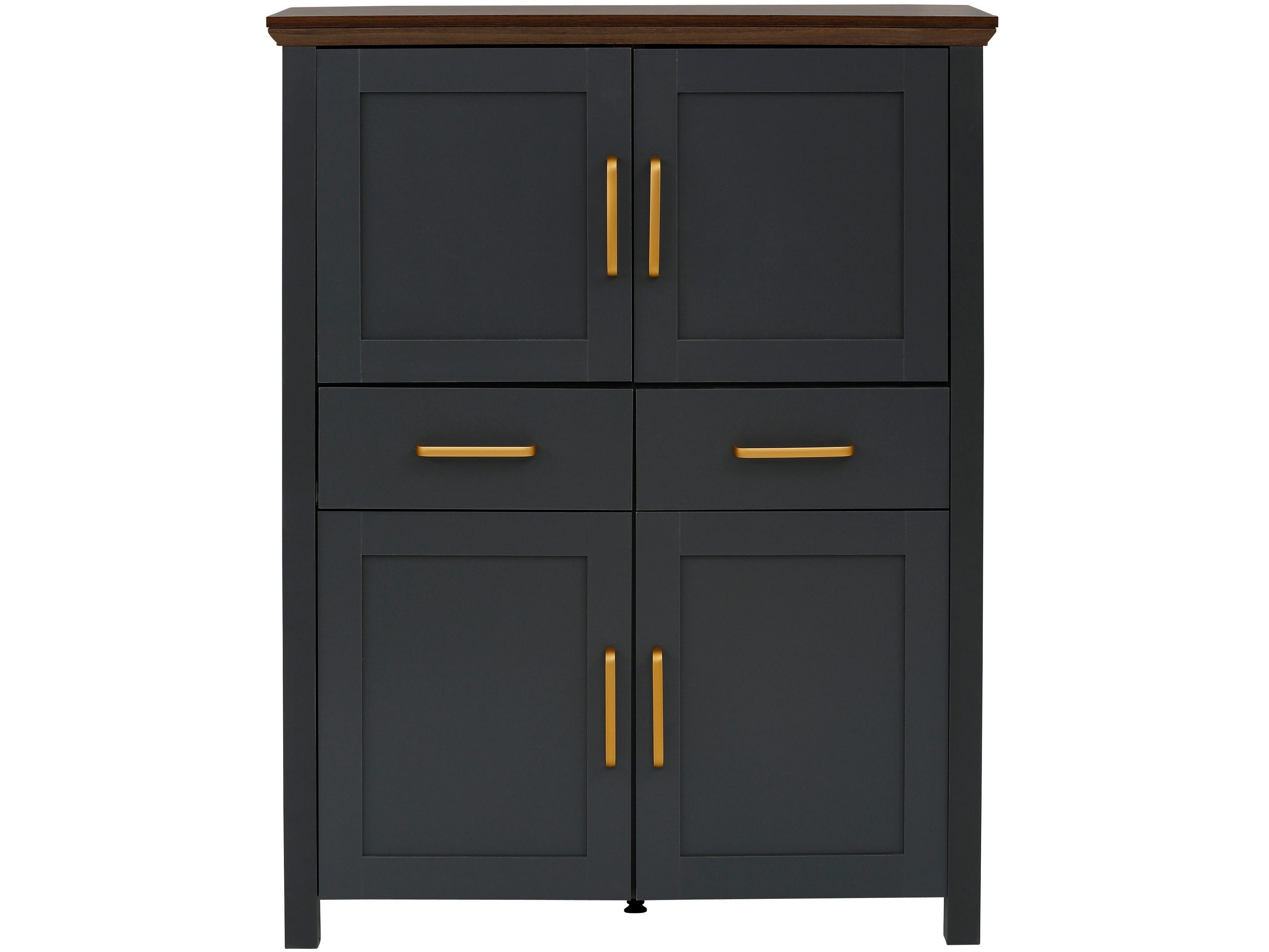 loft24 Highboard Marly, Hochkommode mit 2 Schubladen und 4 Türen günstig online kaufen
