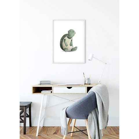Komar Poster Cute Animal Turtle, Schildkröten (1 St), Kinderzimmer, Schlafzimmer, Wohnzimmer