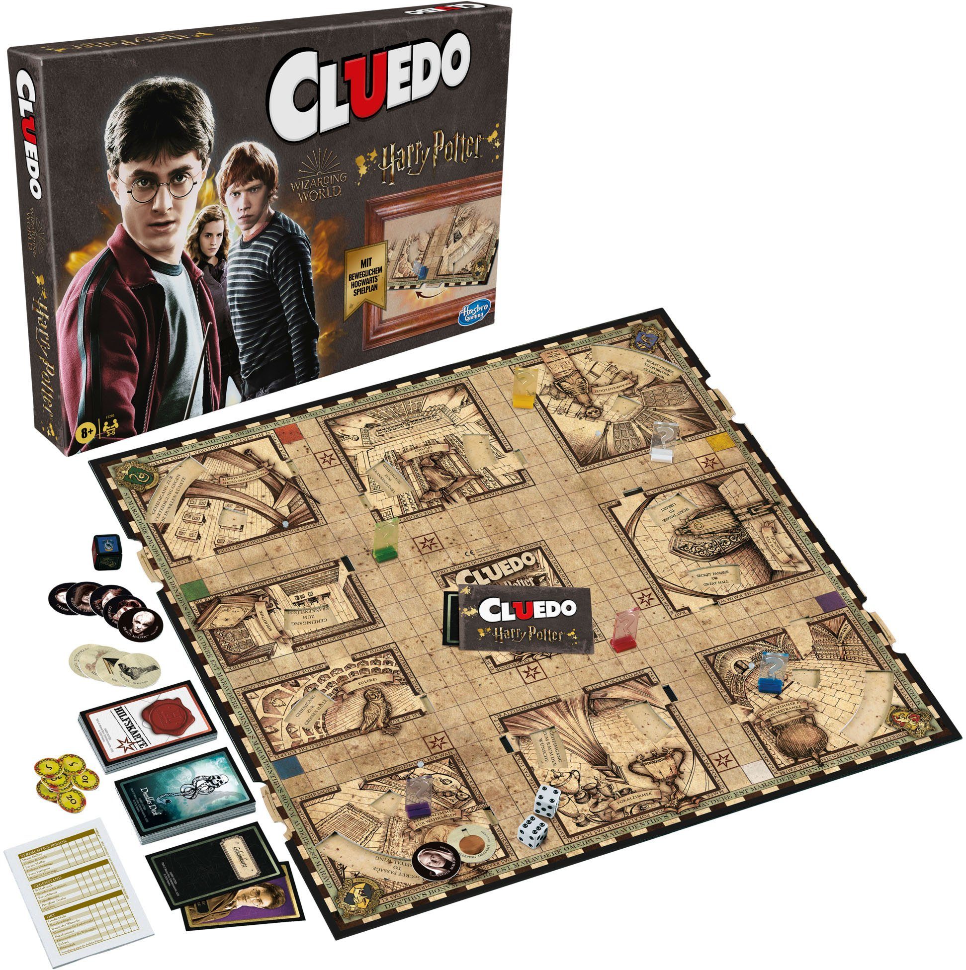 Hasbro Spiel, Brettspiel Cluedo Harry Potter