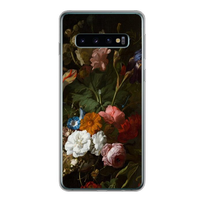 MuchoWow Handyhülle Vase mit Blumen - Gemälde von Rachel Ruysch Phone Case Handyhülle Samsung Galaxy S10 Silikon Schutzhülle