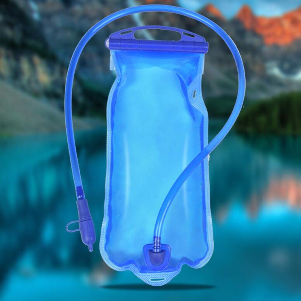 GelldG Wasserbehälter Trinkblase 2L Beissventil, auslaufsicher mit Trinkblase