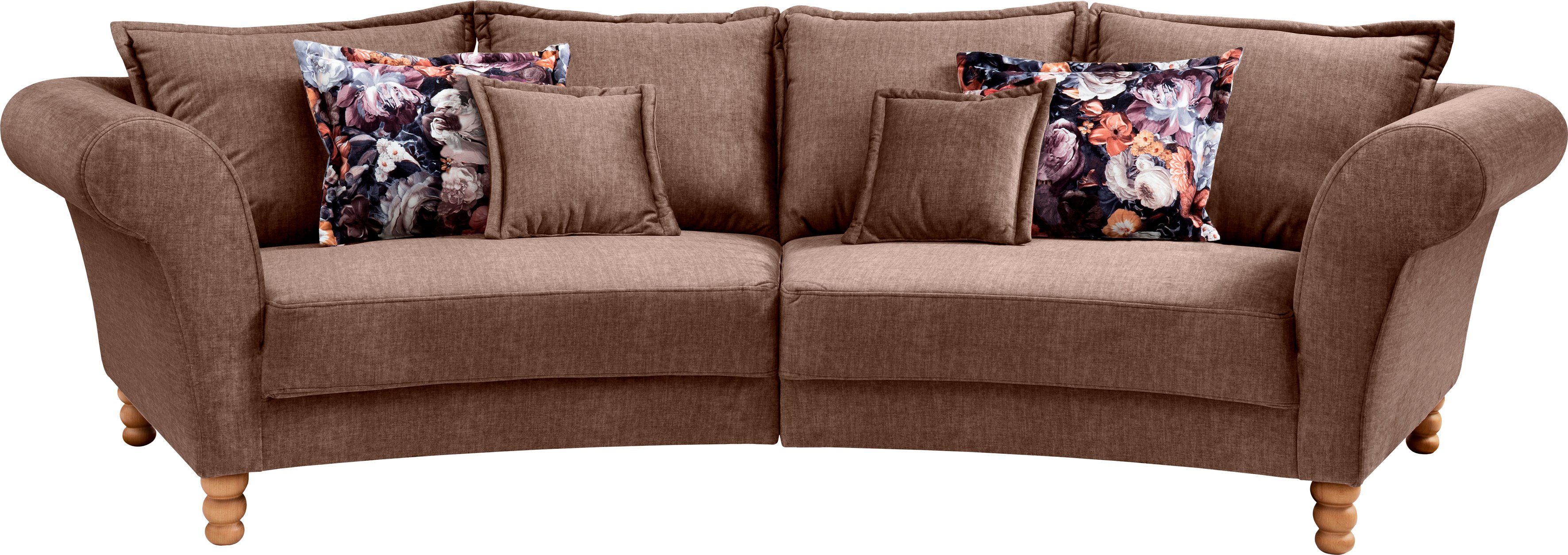 Home affaire Big-Sofa Tassilo geschwungene Formensprache, bequem, Mega Sofa, Breite 350cm