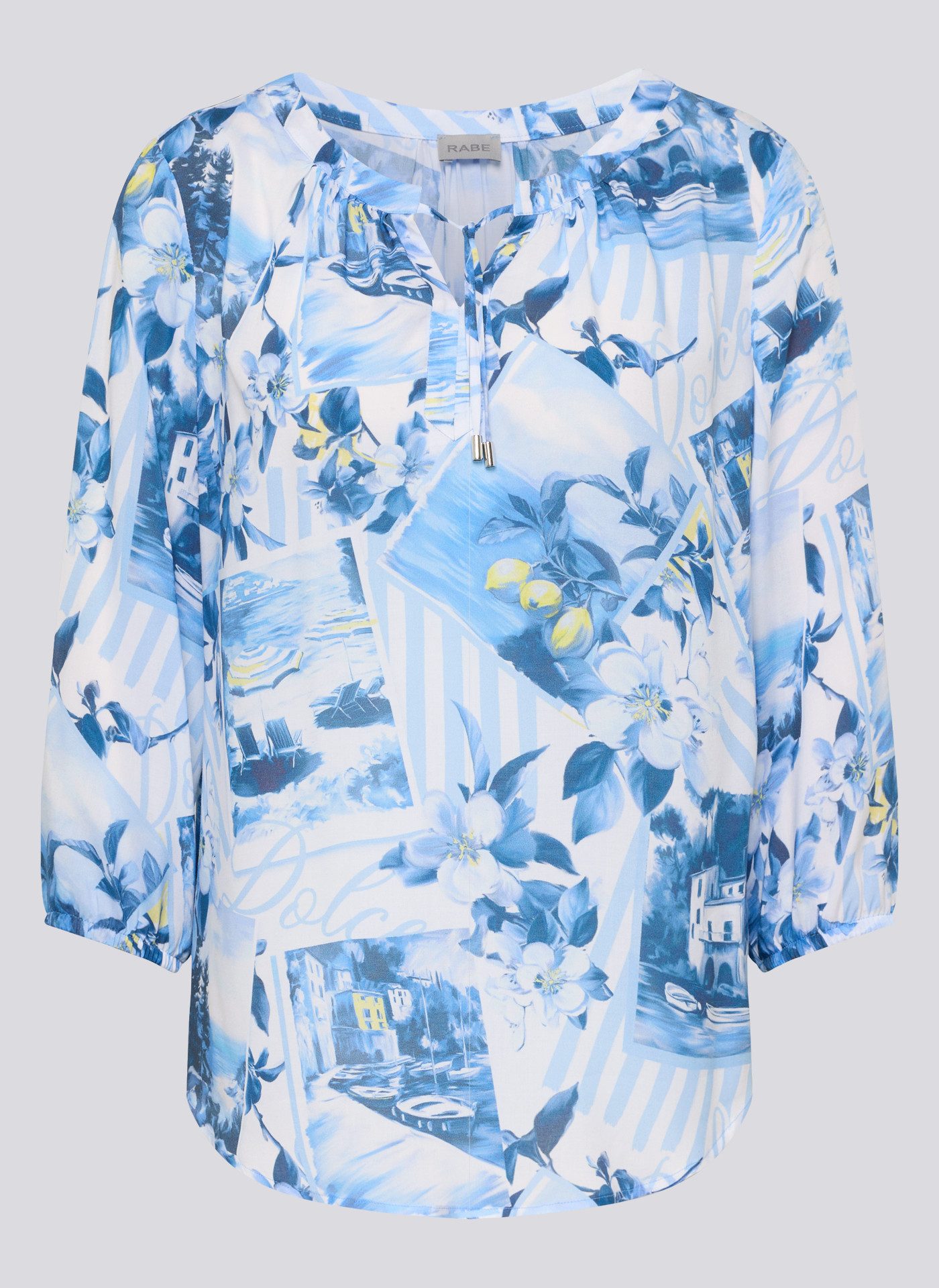 Rabe Hemdbluse Bluse Azur