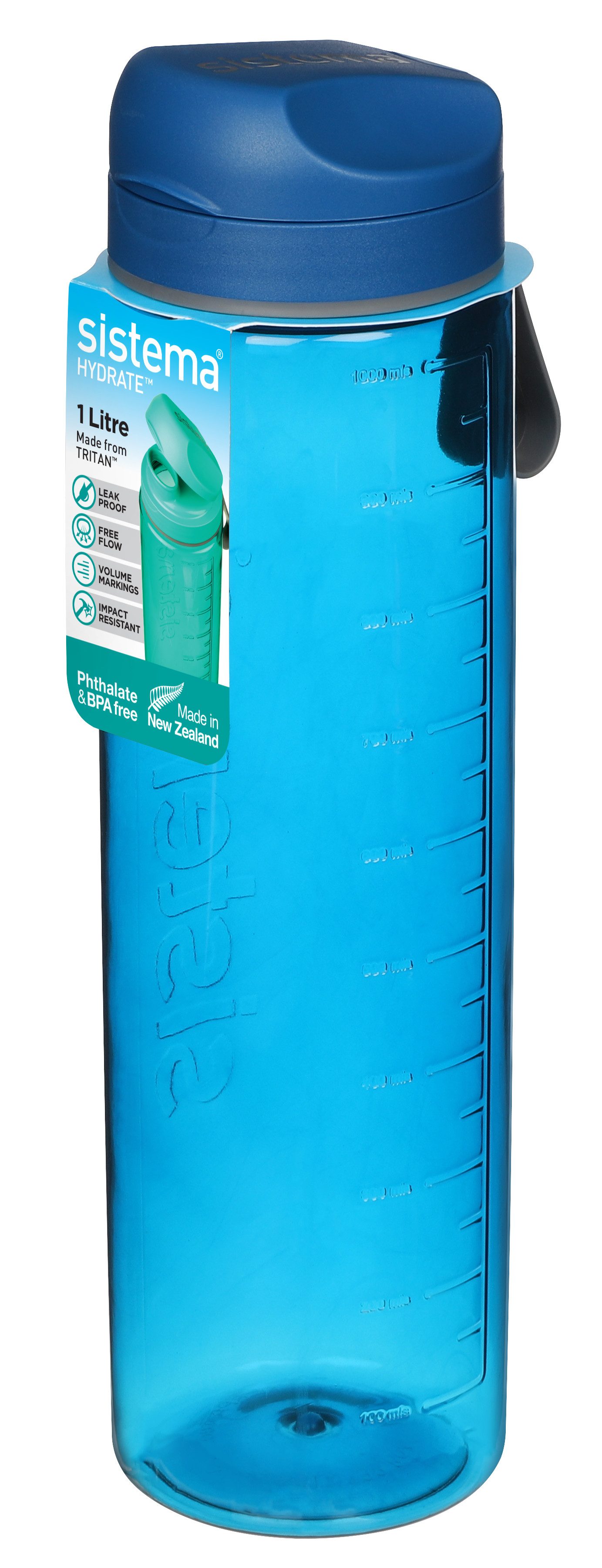 sistema Trinkflasche Sistema 1L Tritan Bottle - Ocean Blue