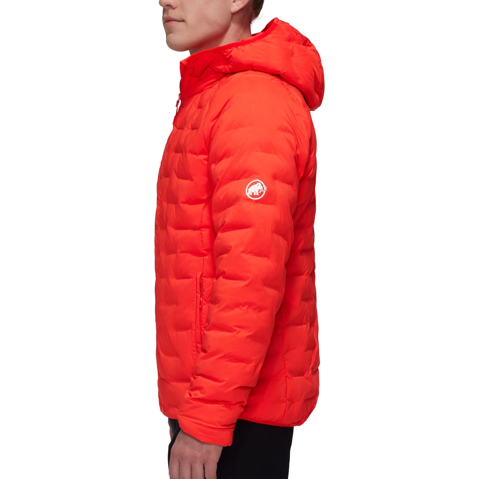 Mammut Winterjacke Sender IN Hooded Jacket mit Markenschriftzug auf der Vorderseite