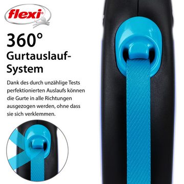 Nobby Nobby Flexi Hundeleine New Neon S neon-blau 5 m Hundeleinen-Führungsstange