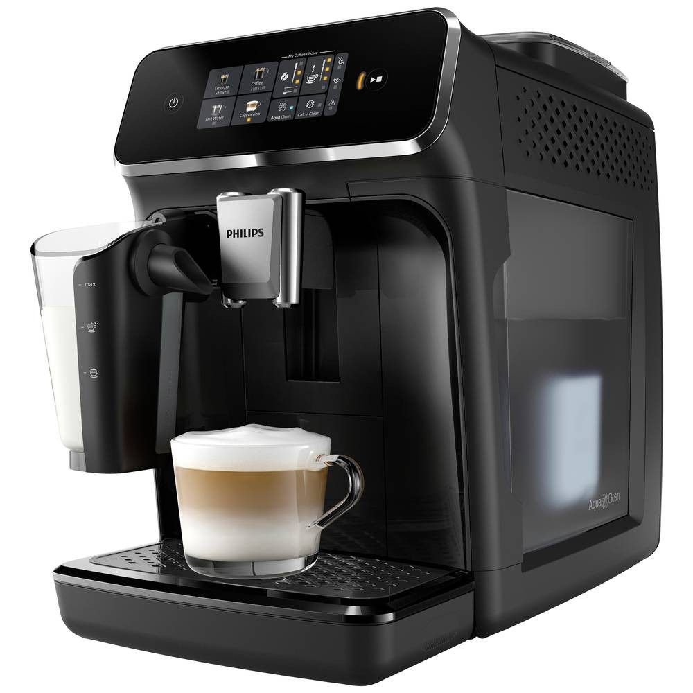 Philips Kaffeevollautomat, mit Milchaufschäumdüse, mit Milchbehälter, mit Mahlwerk, mit Heißwasse