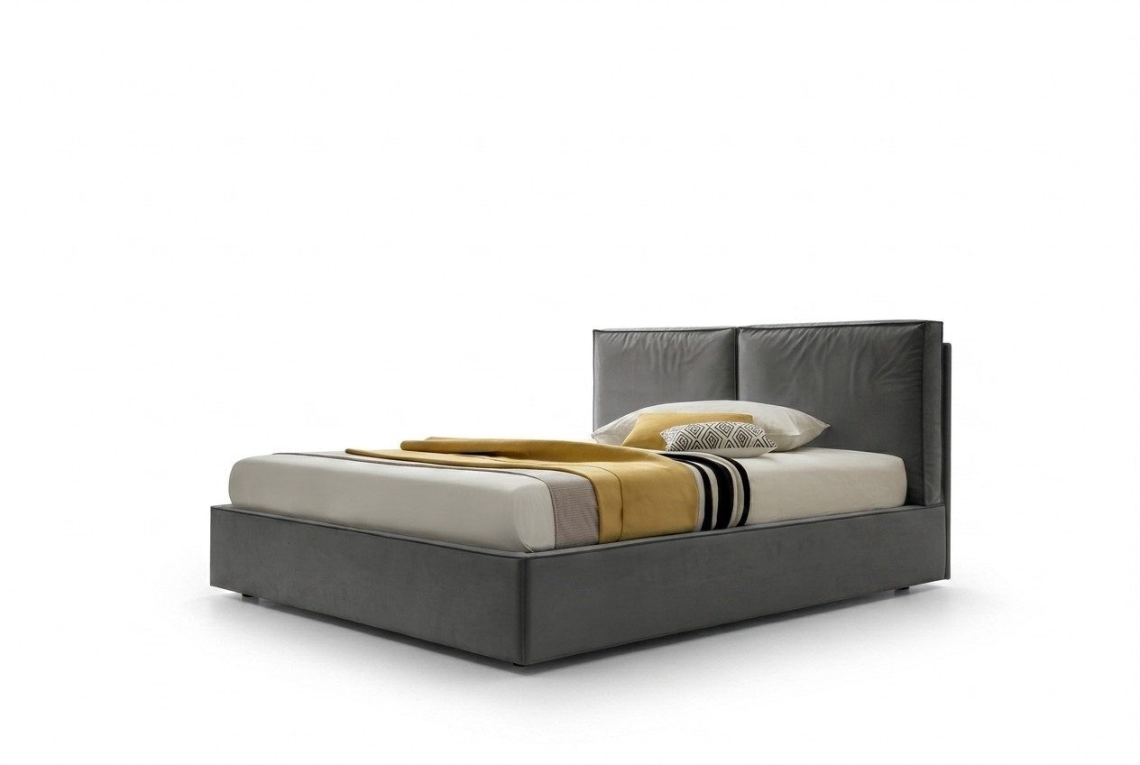 Xlmoebel Polsterbett Luxus Doppelbett 200x200cm für Schlafzimmer im Hotel-Design (Doppelbett, 200x200 cm), Made in Europa
