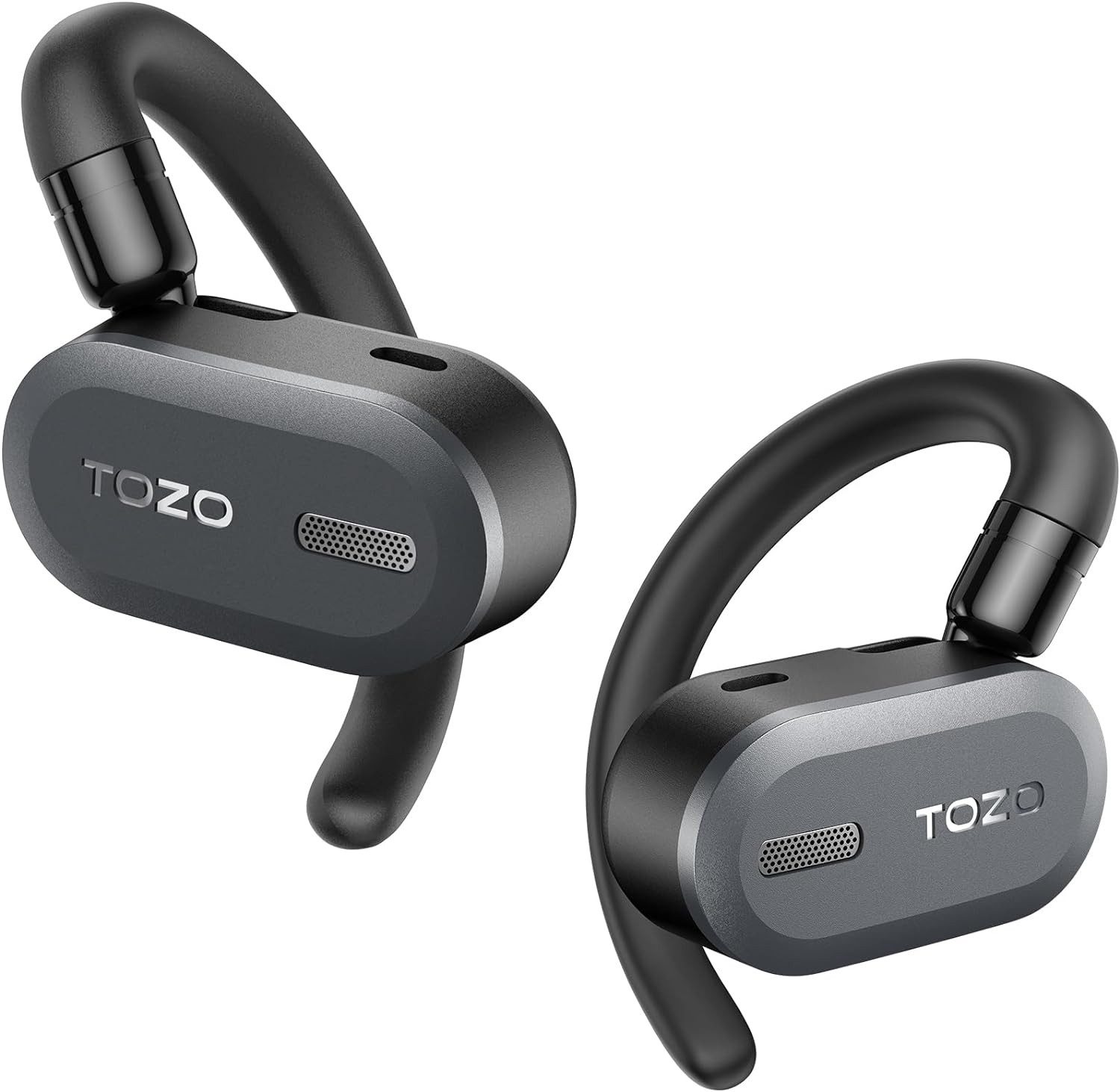 TOZO Open Buds Leichte Kabellos 5.3 mit Mehrwinkelverstellung In-Ear-Kopfhörer (Dynamische Passform für perfekten Halt bei jeder Aktivität., Offenes Ohrdesign für langanhaltenden Komfort Kristallklare Anrufe)