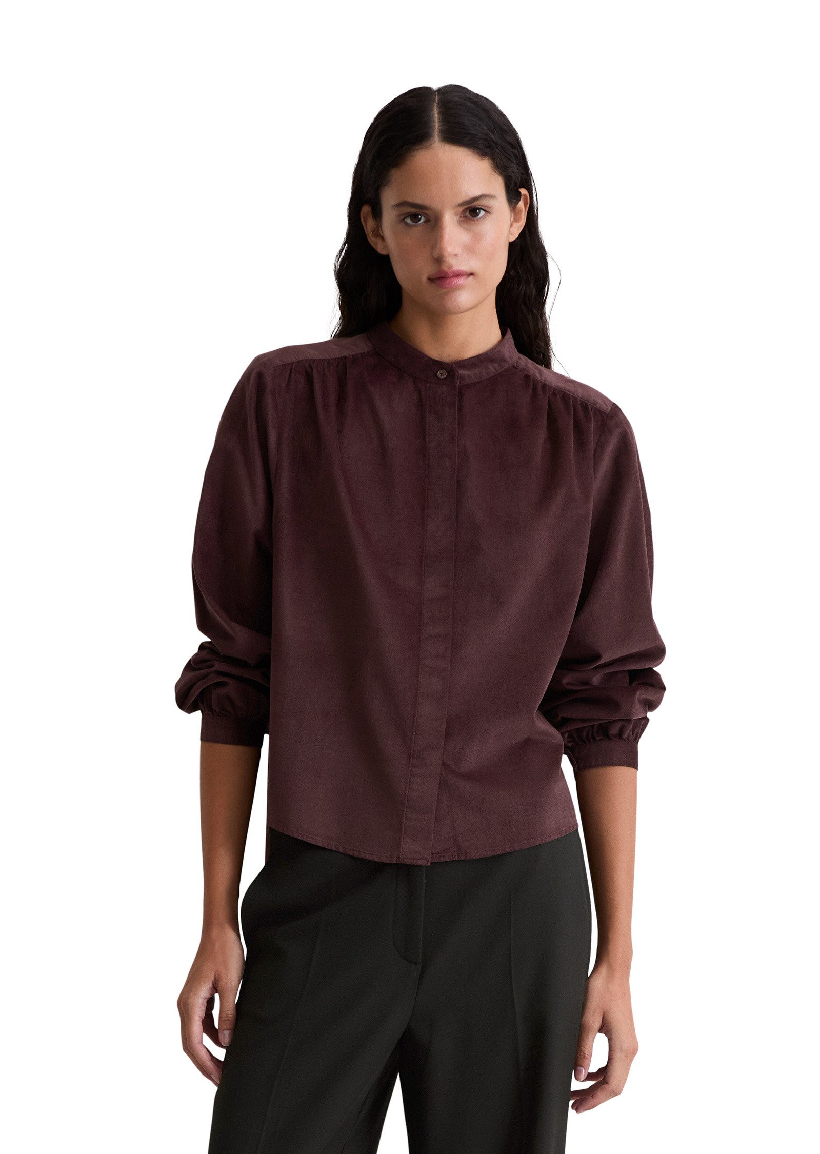 Marc O'Polo Langarmbluse aus Organic-Cotton-Viskose-Mix