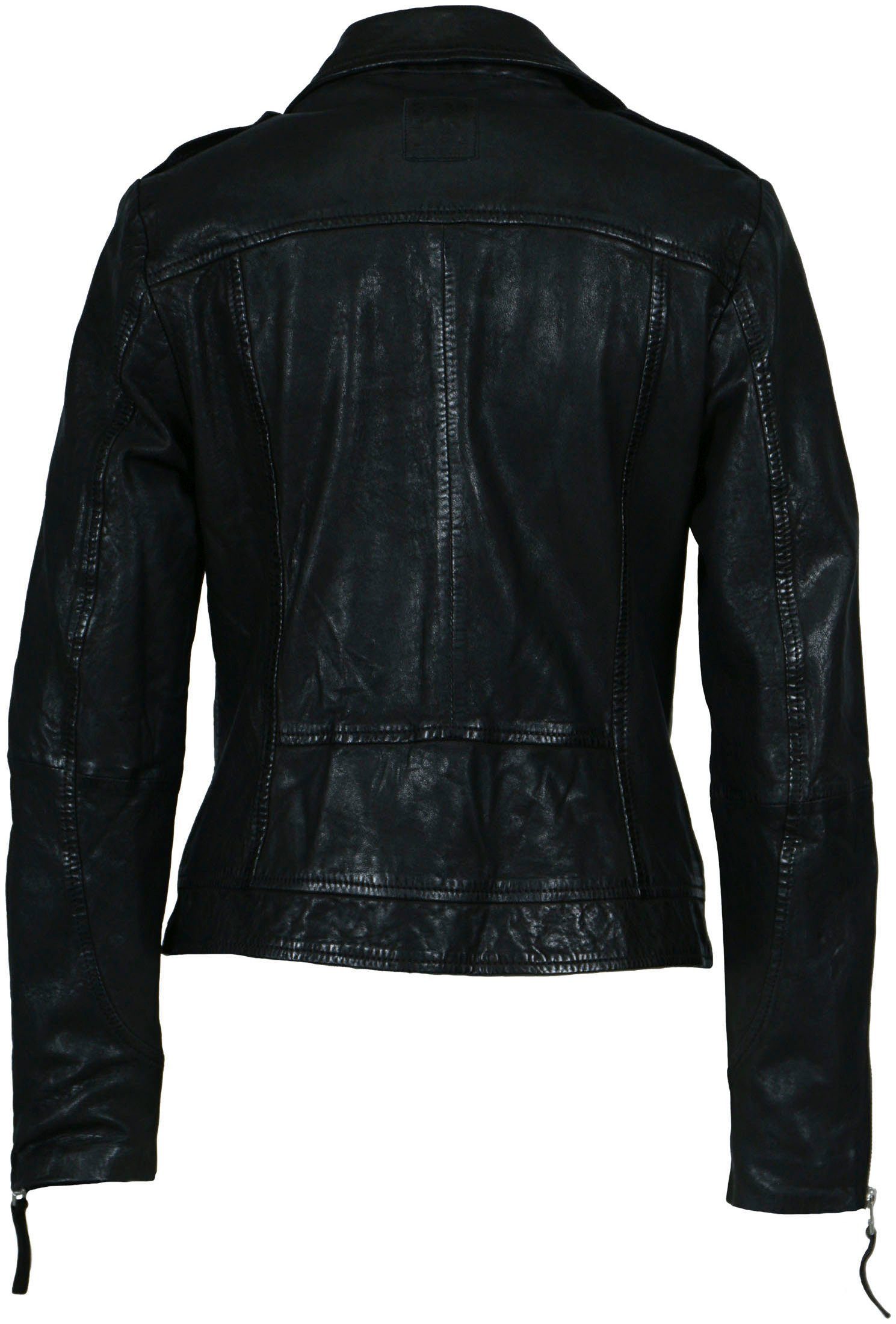 Freaky Nation Lederjacke New Idol-FN trendigen black im Biker-Style