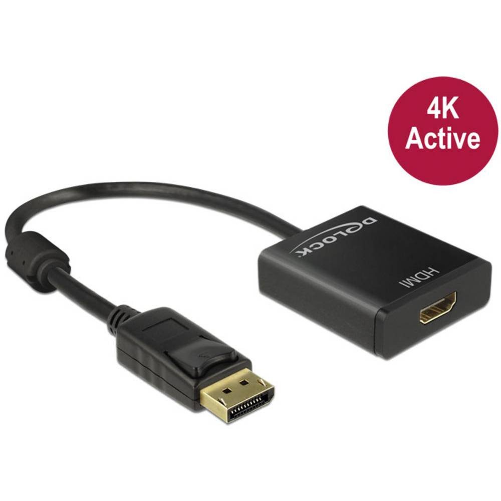 Adapter DisplayPort 1.2 Stecker - HDMI Buchse 4K HDMI-Kabel