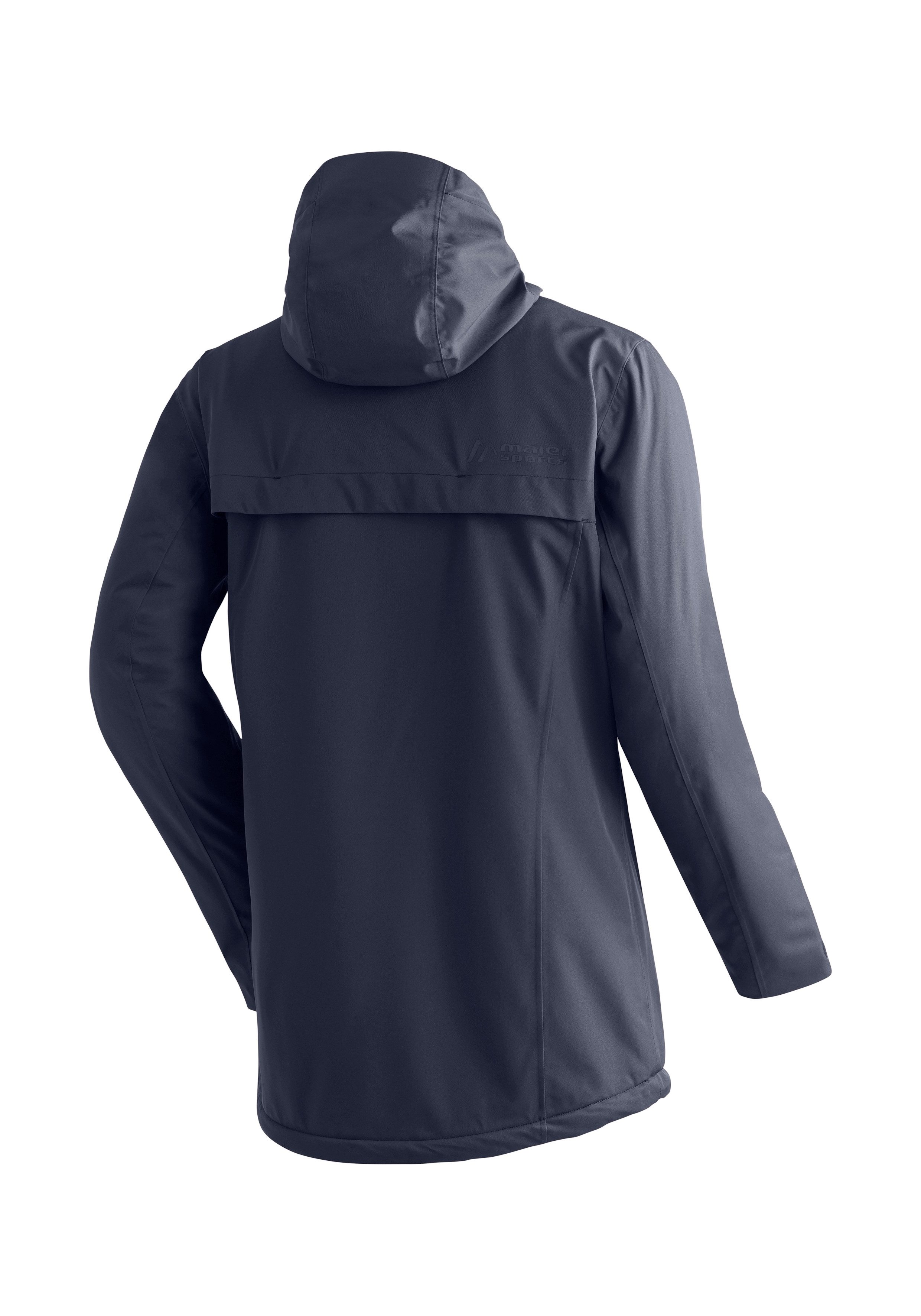 Maier Sports Winterjacke Peyor long warme Herren Regenjacke, wattierter Parka, wasserdicht + atmungsaktiv