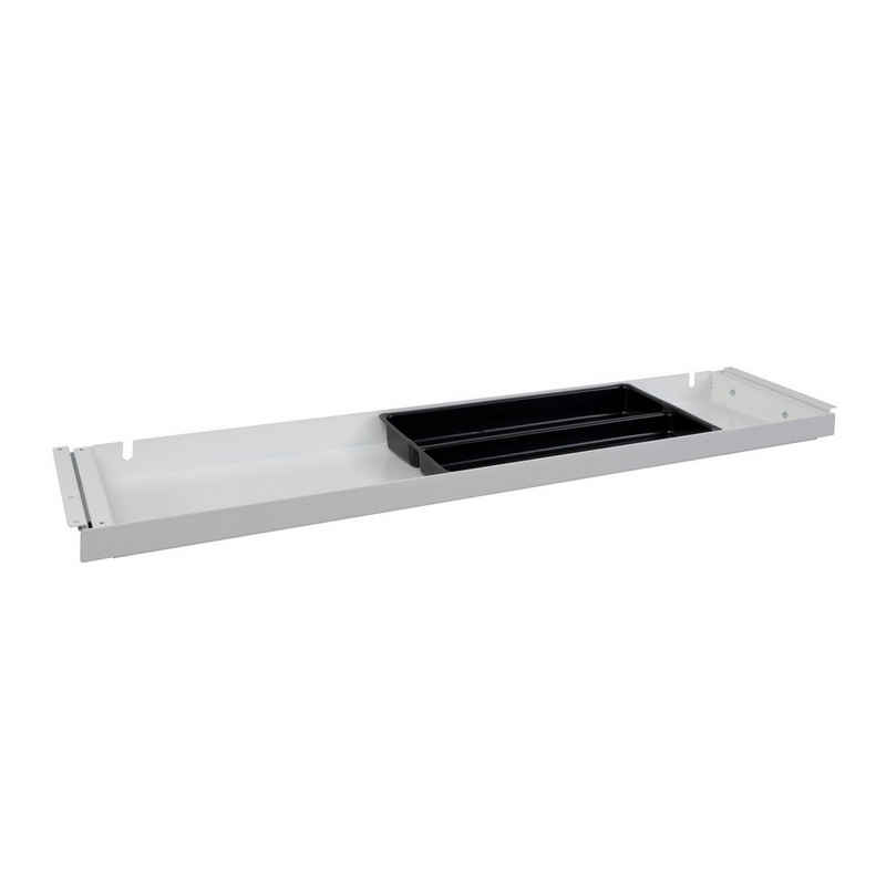 boho office® Schublade, Schubladenauszug mit Utensilien-Einsatz in weiß im Maß 85 x 18,5 cm