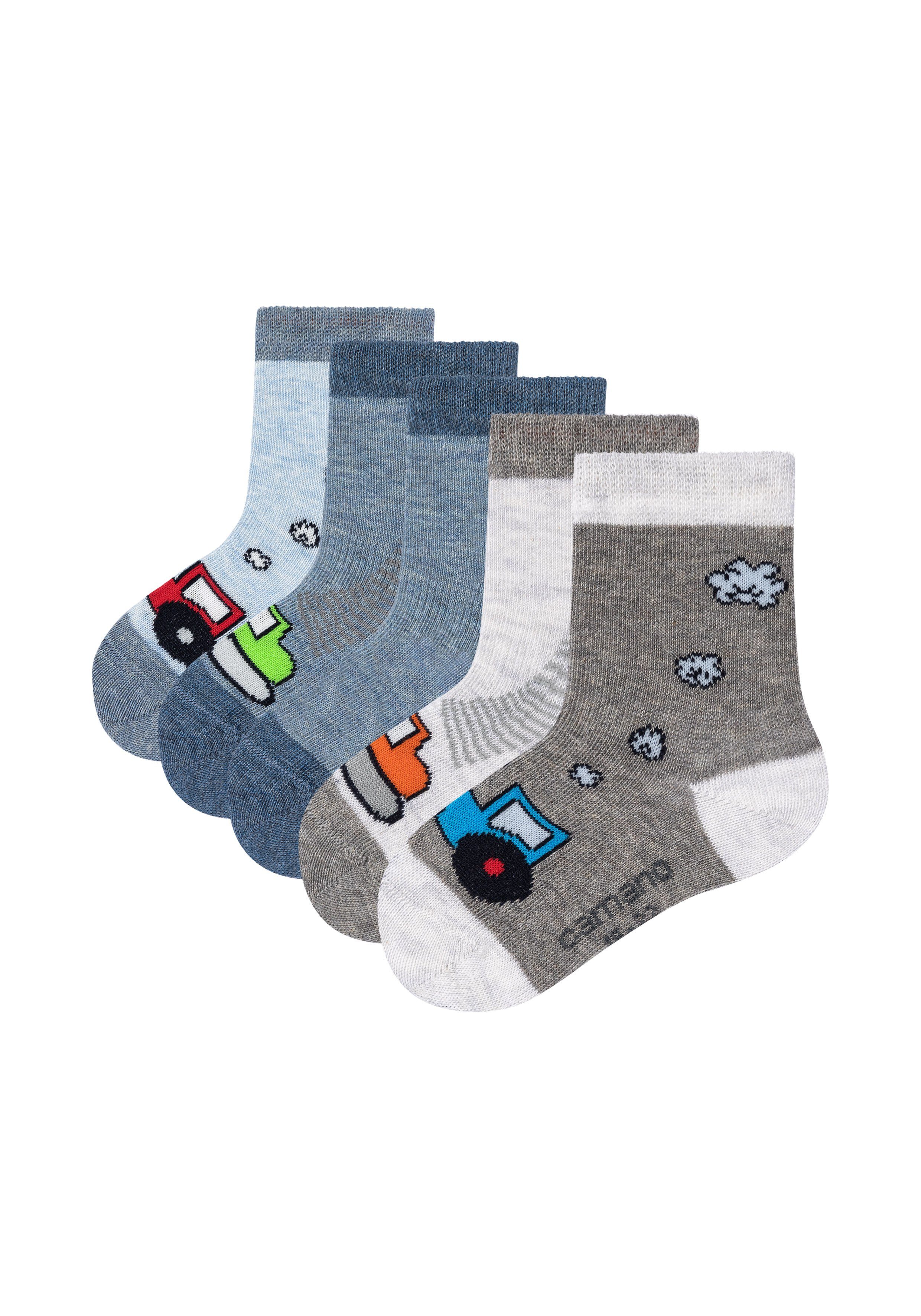 Camano Socken »casoft mit BioBaumwolle Fahrzeuge« (5Paar) mit