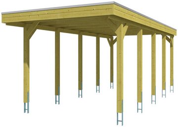 Skanholz Einzelcarport Friesland, BxT: 314x708 cm, 207 cm Einfahrtshöhe