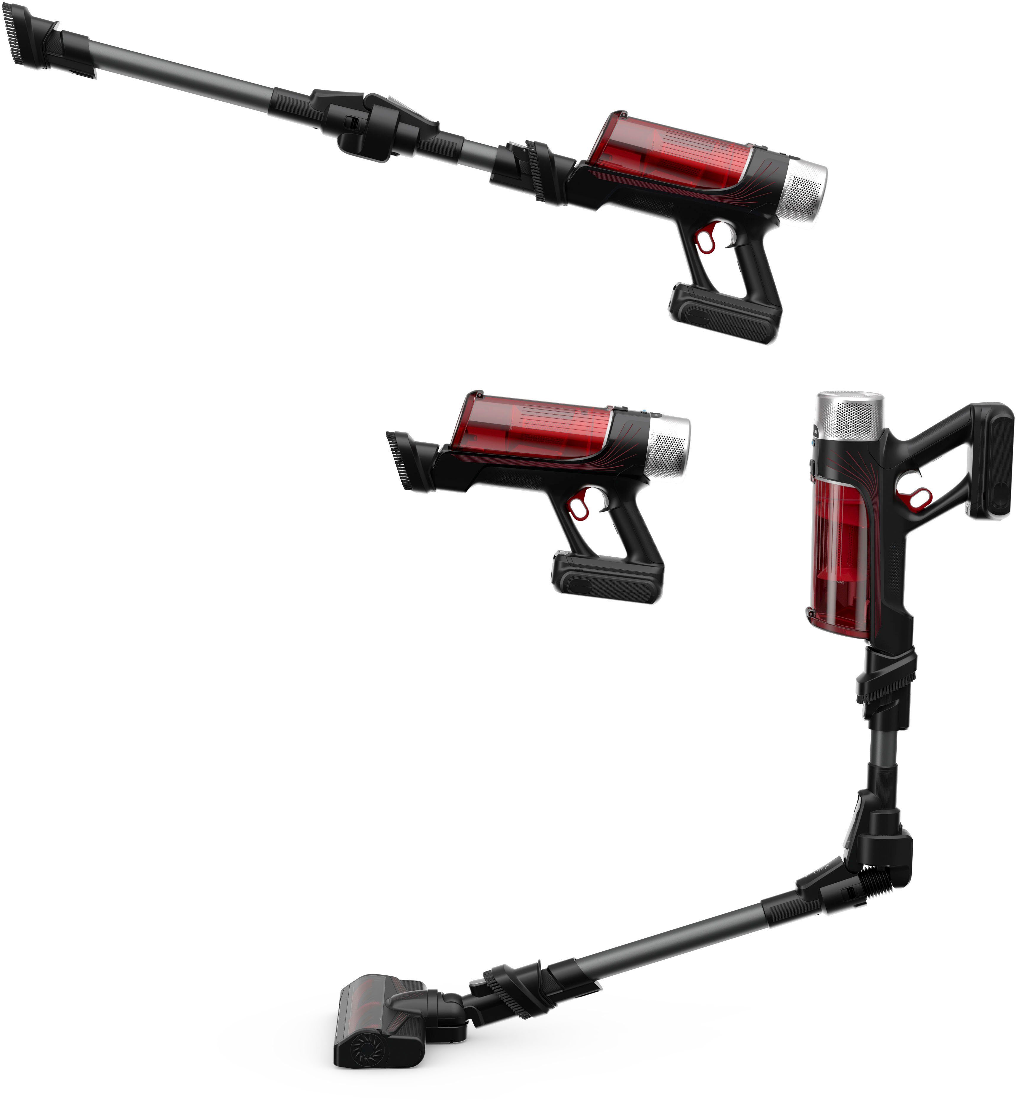 Rowenta Akku-Hand-und Stielstaubsauger RH2078 X-Force Flex 9.60 Animal, 250 W, beutellos, leistungsstark, hohes Fassungsvermögen, lange Betriebsdauer