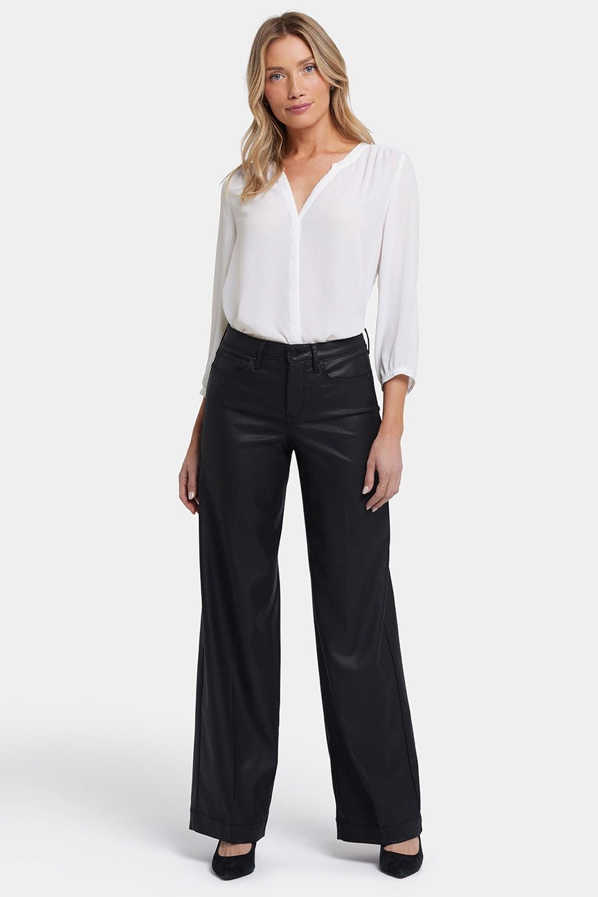 NYDJ Weite Jeans Coated Teresa Wide Leg Jeans