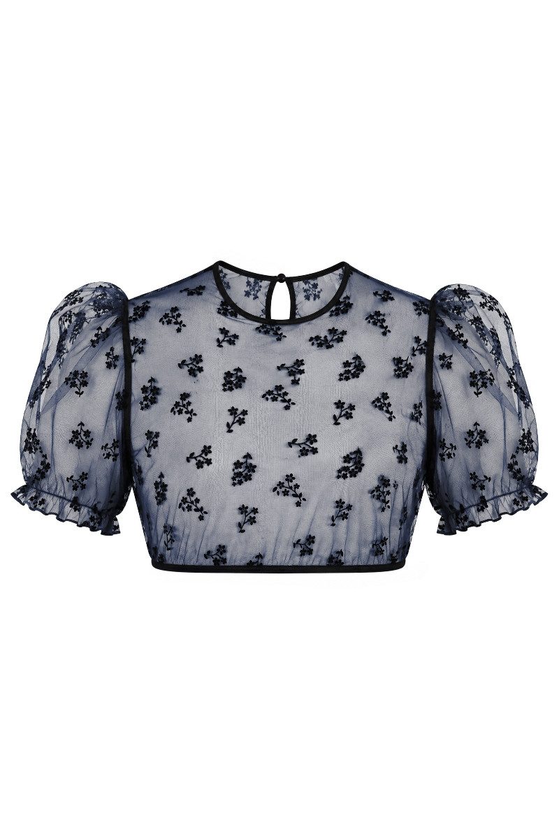 MarJo Dirndlbluse Dirndlbluse - KOHLWIES - midnight/schwarz