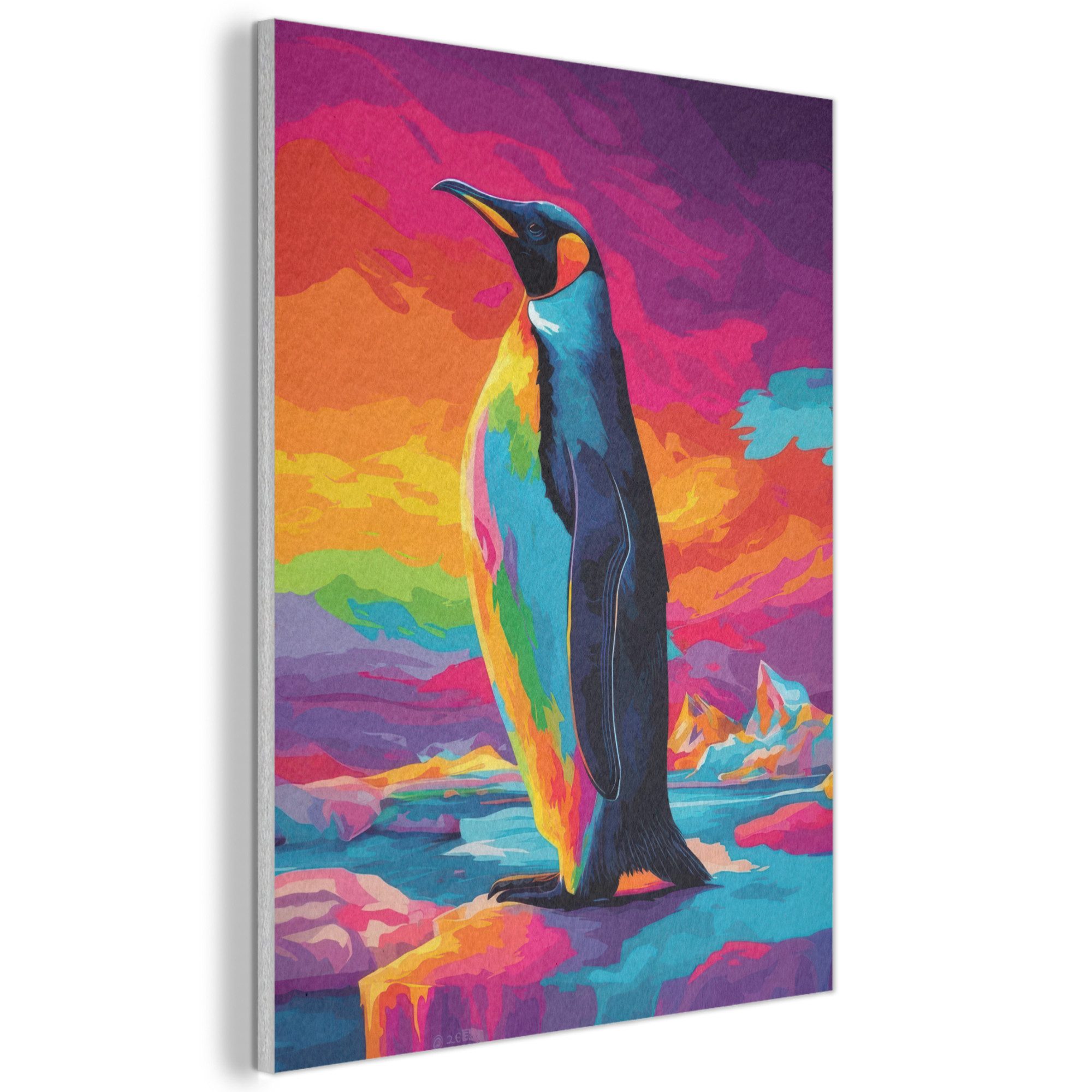 MuchoWow Gemälde Eisscholle - Pinguin - günstig online kaufen