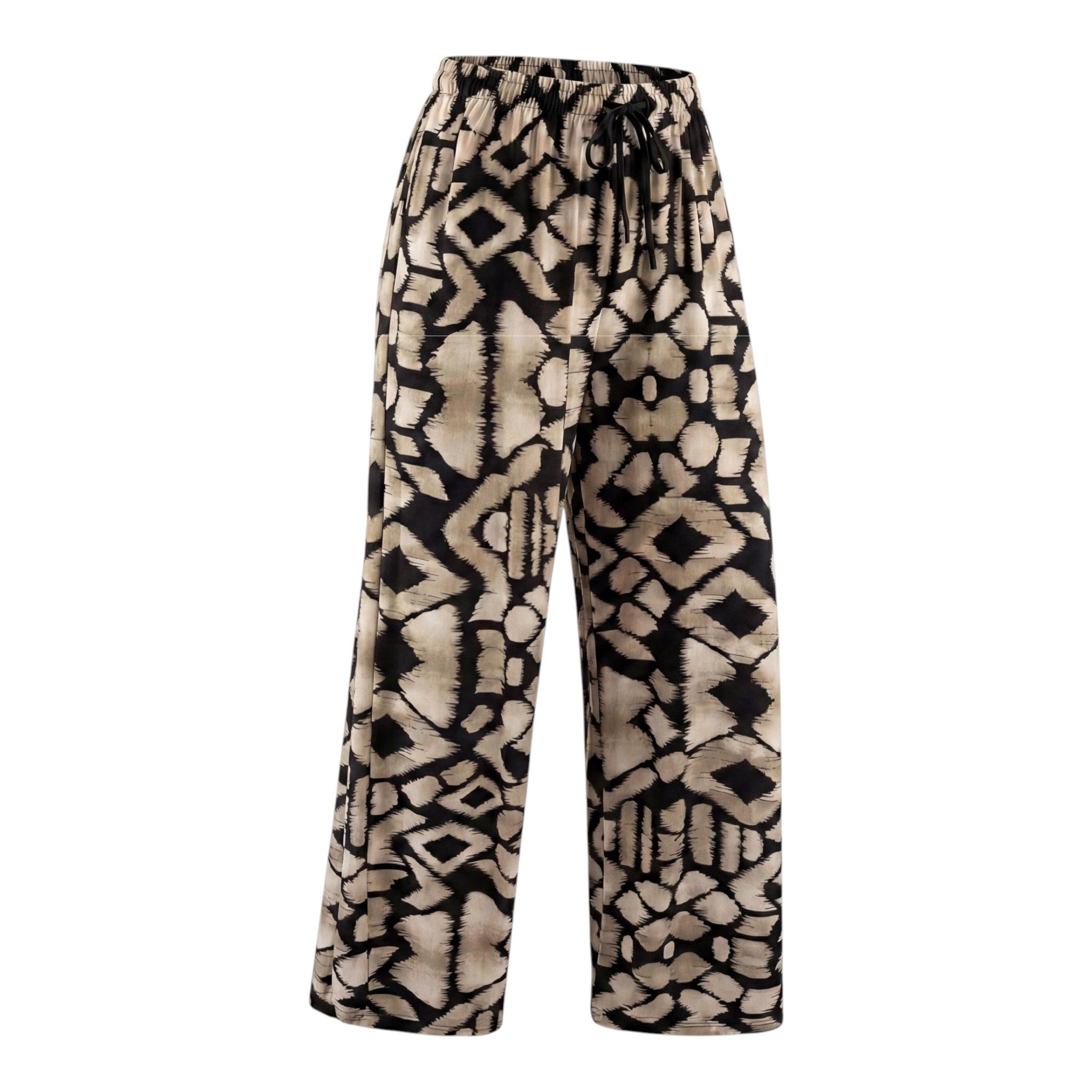 OriginalYou Palazzohose Damen Sommerhose Relaxed Fit Weite Strandhose Boho Look One Size 36-44 passend für (36-40 relaxed, 40-44 regular)