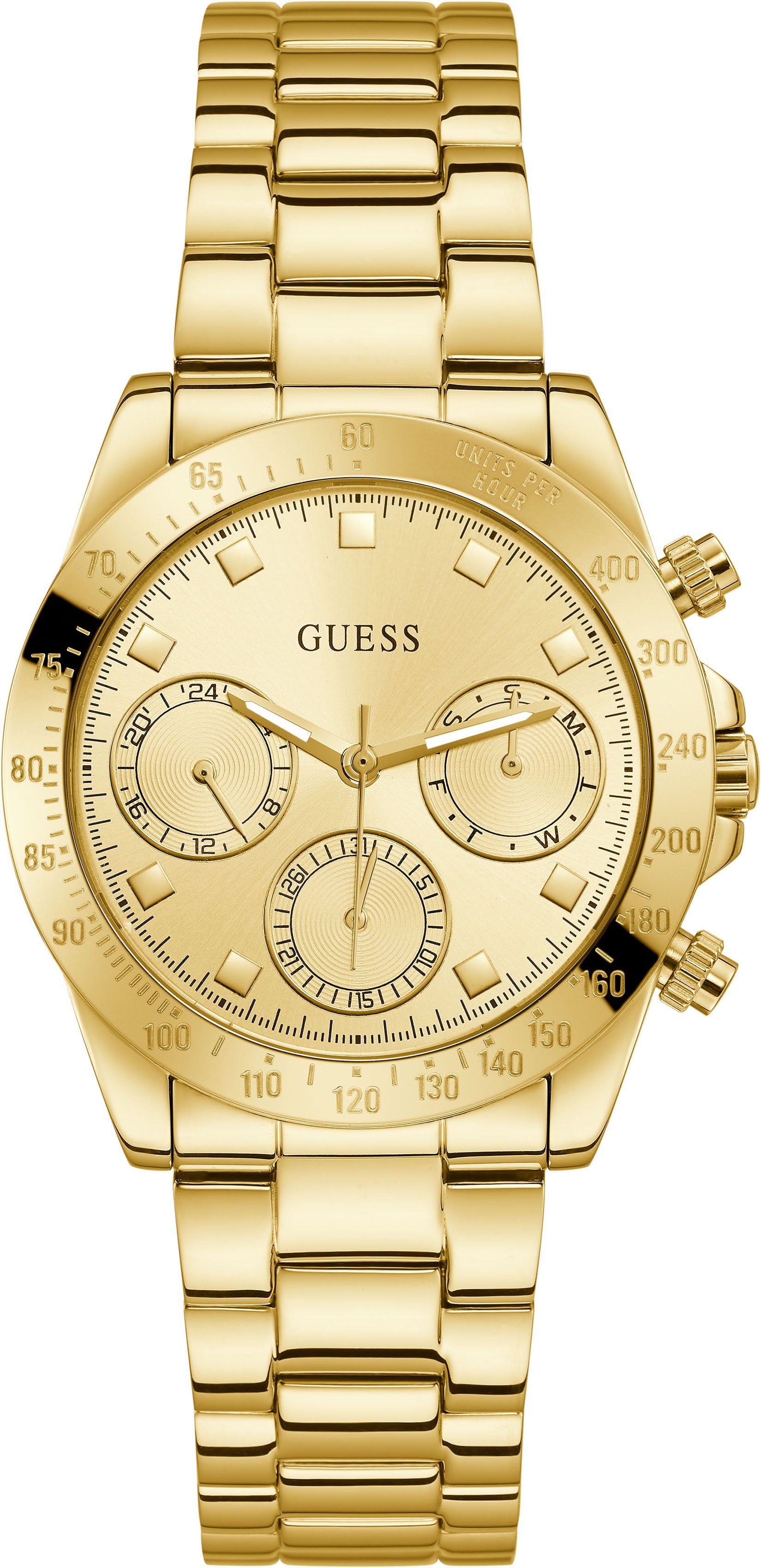 Guess Multifunktionsuhr GW0314L2,ECLIPSE, Armbanduhr, Quarzuhr, Damenuhr