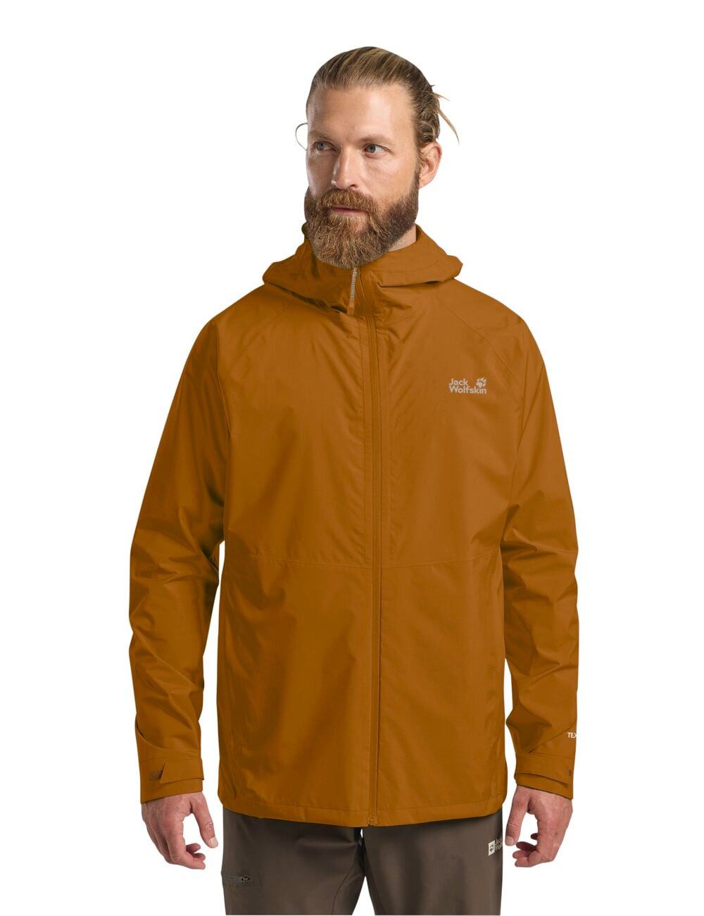 Jack Wolfskin Regenjacke Prelight 2.5 Lagen LT (leicht, wasserdicht, atmungsaktiv) braun Herren