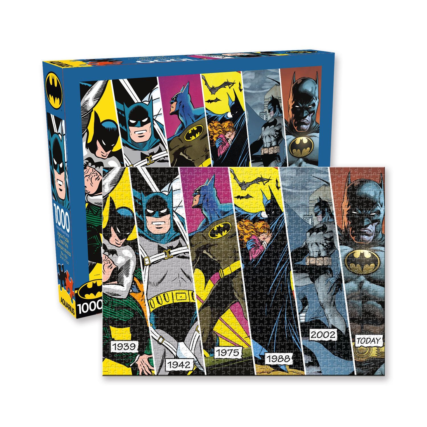 Aquarius Entertainment Puzzle Batman Puzzle Timeline (1000 Teile), 1000 Puzzleteile, Ideal für DC Comics Fans und Puzzleliebhaber