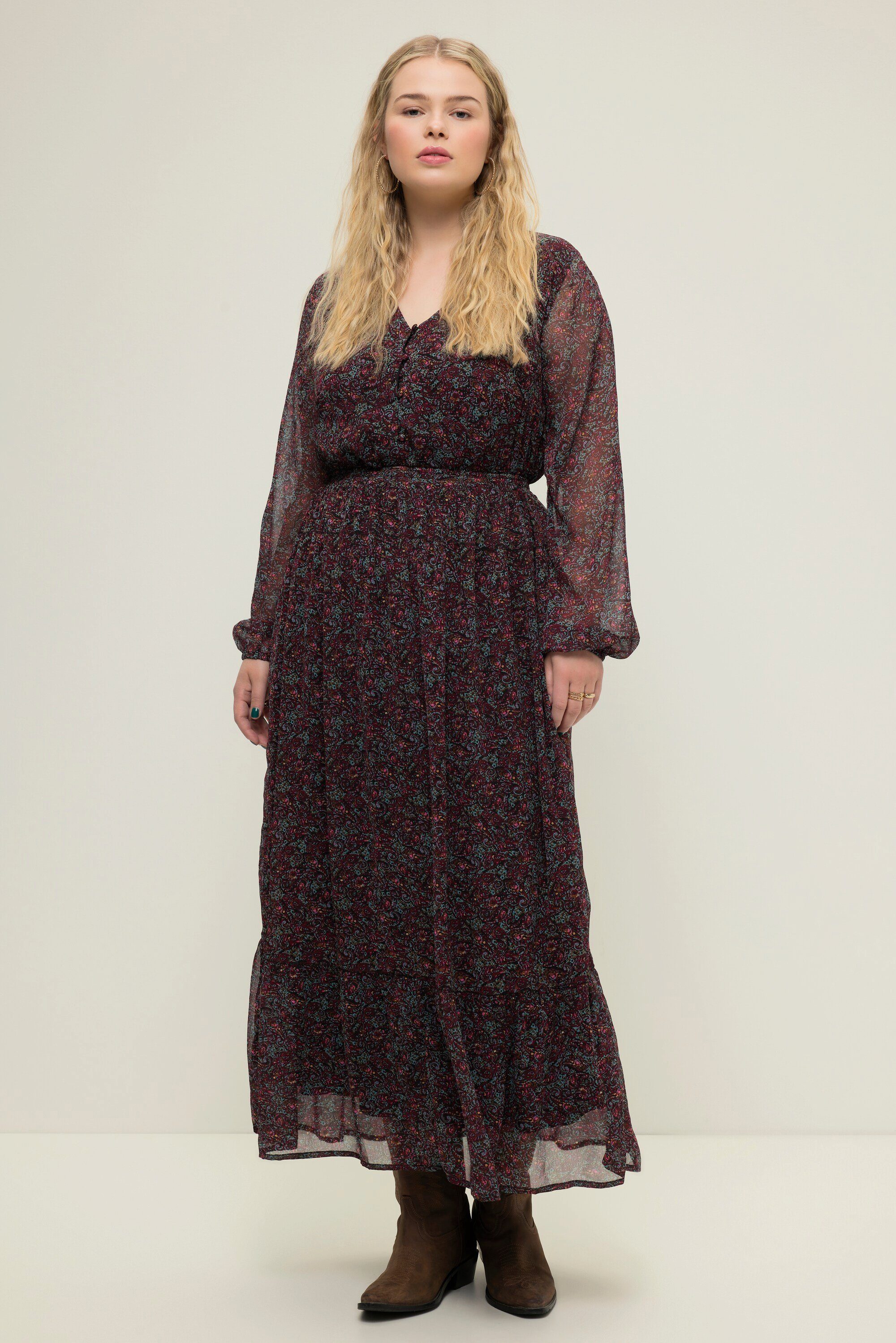 Studio Untold Maxikleid Maxikleid A-Line Paisley günstig online kaufen