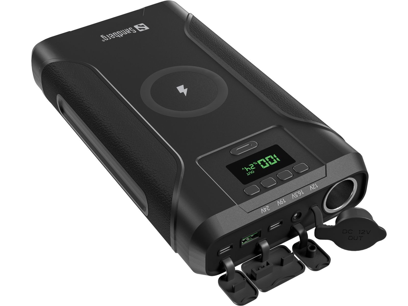 Sandberg Survivor 7in1 - Powerbank - 76800 mAh - 276.48 Wh - 5 A - 5 Ausgabeans Netzteil